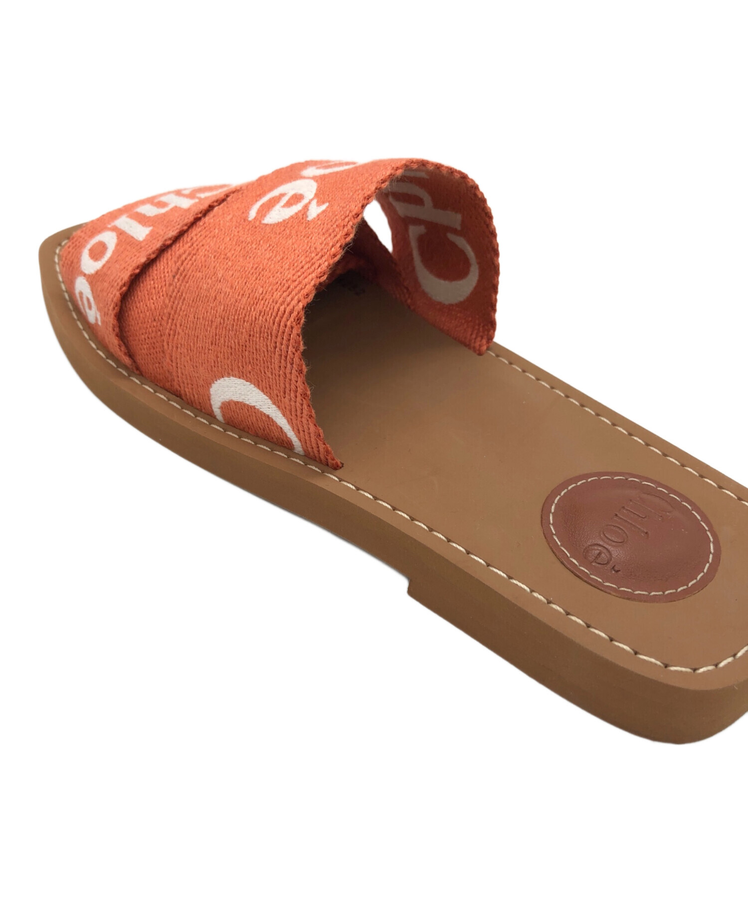 中古・古着通販】Chloe (クロエ) Woody フラットミュール オレンジ