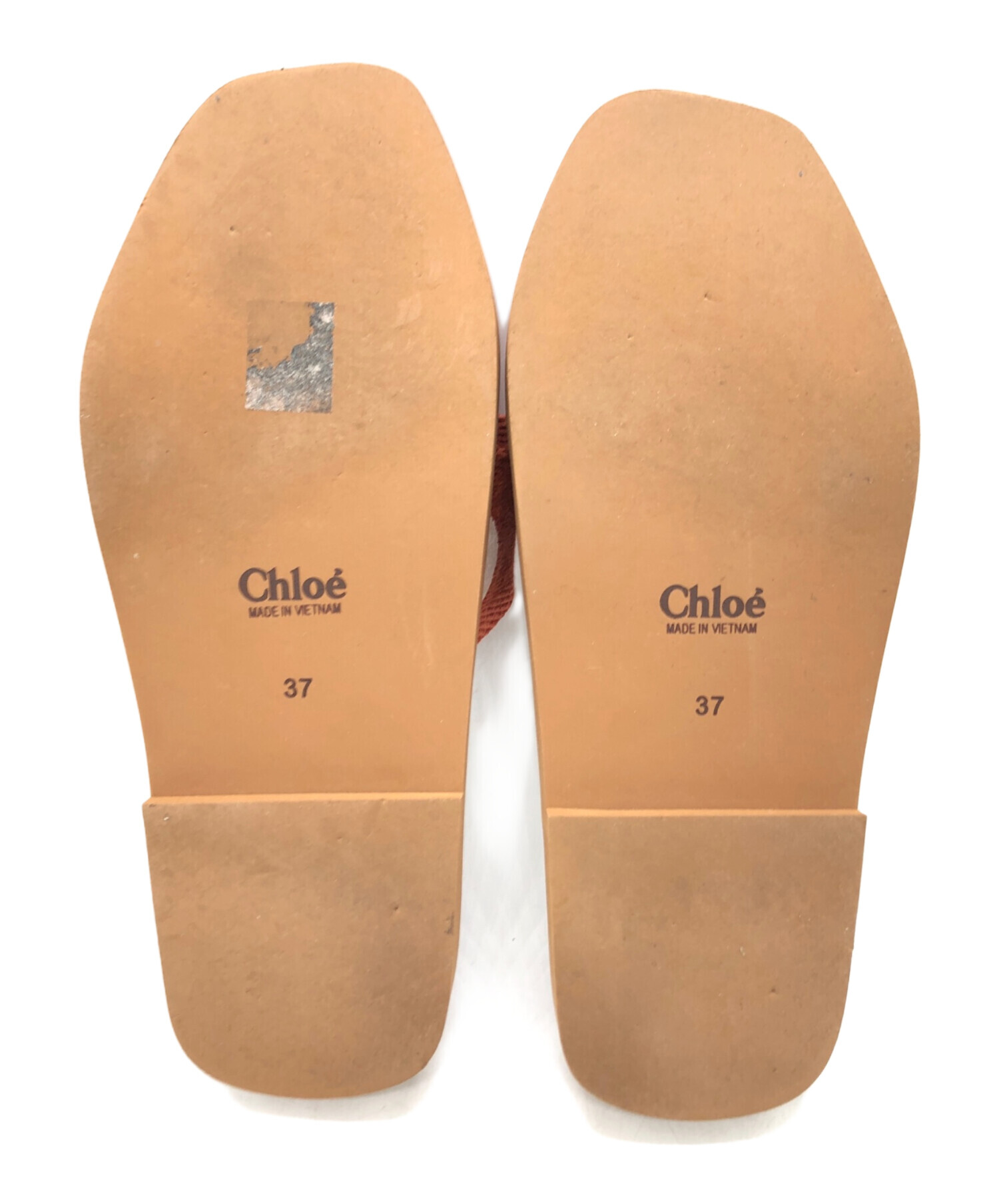 中古・古着通販】Chloe (クロエ) Woody フラットミュール オレンジ