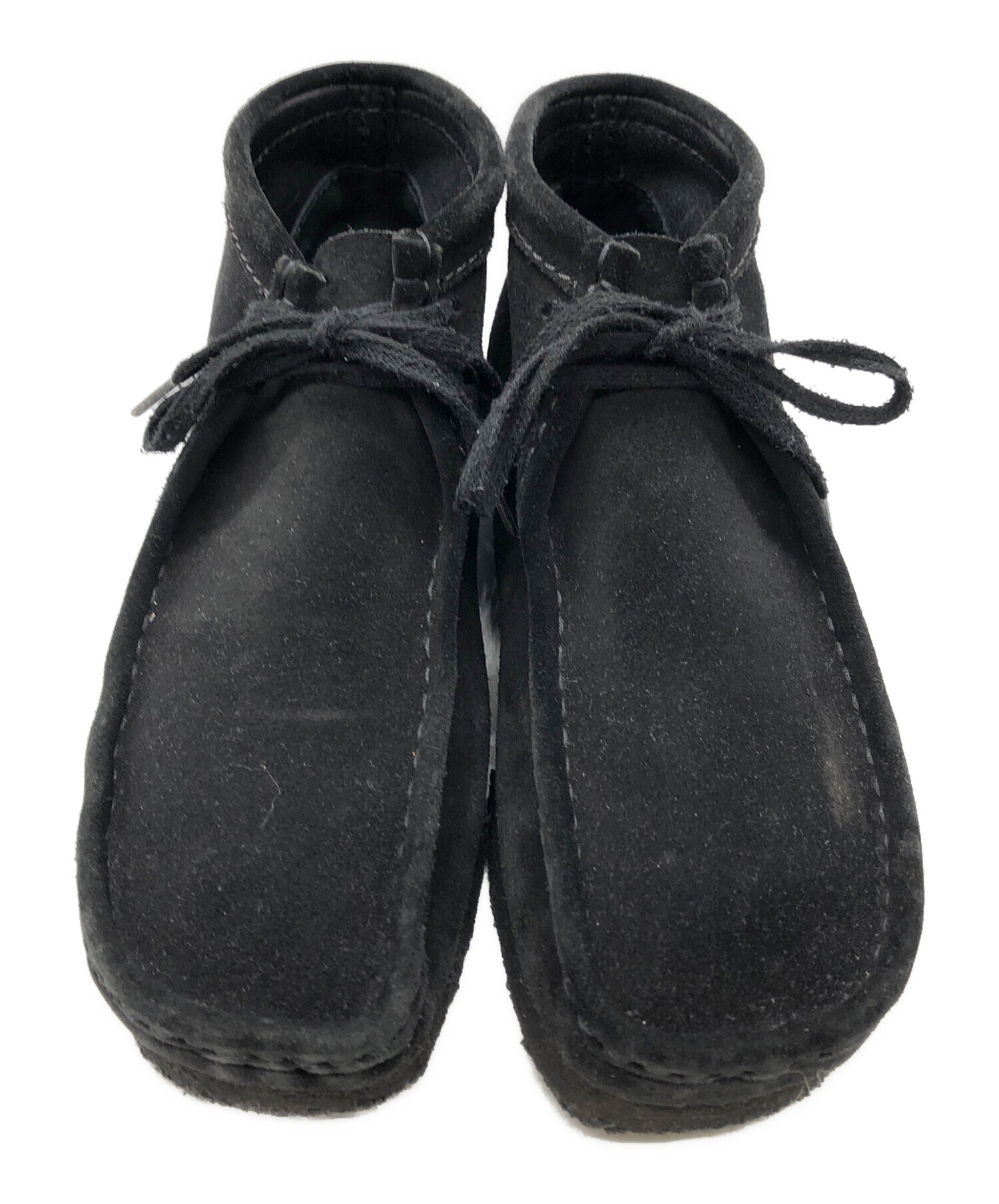 中古・古着通販】CLARKS (クラークス) ワラビーブーツ ブラック サイズ 