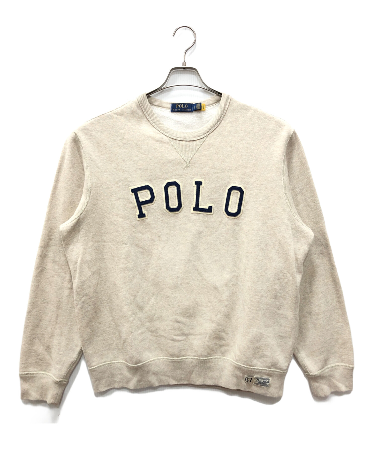 Polo Ralph Lauren ベージュ トレーナー 中古・古着通販】POLO RALPH LAUREN (ポロ・ラルフローレン) ロゴ