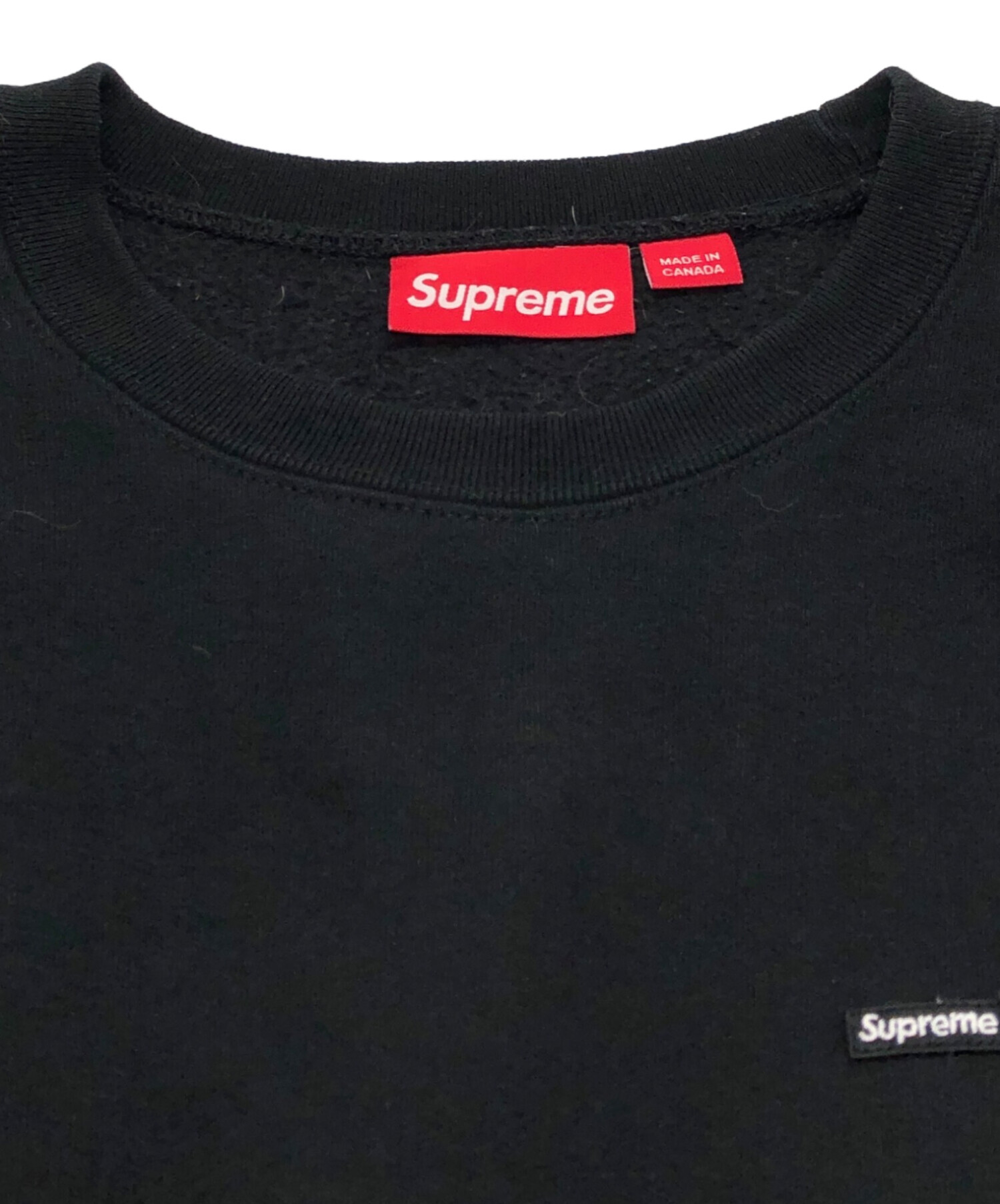 中古・古着通販】SUPREME (シュプリーム) Small Box Crewneck ブラック
