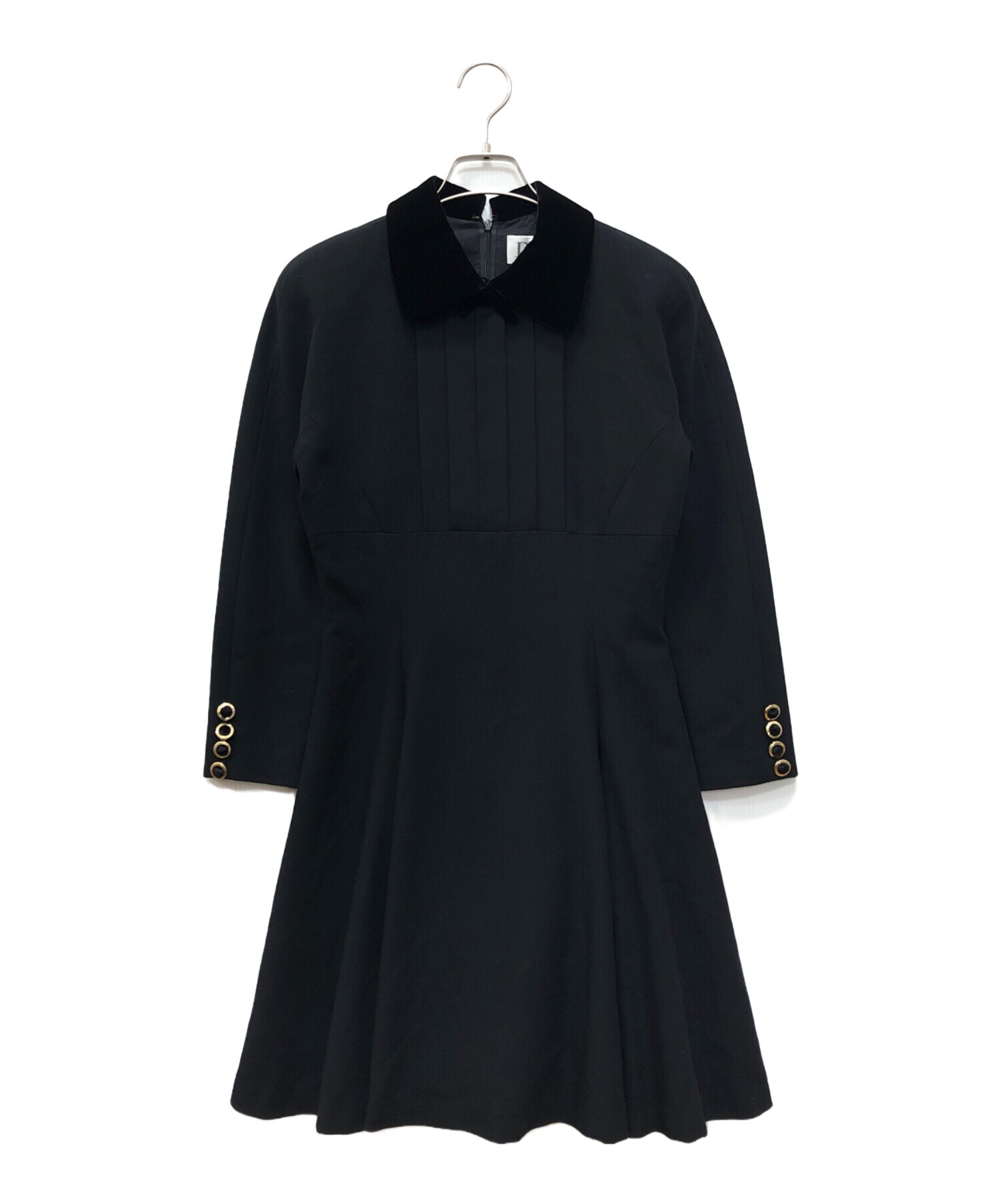 Mademoiselle Dior ディオール ベルテッド ワンピース M 中古・古着通販】Mademoiselle Dior (マドモアゼル ディオール) 襟