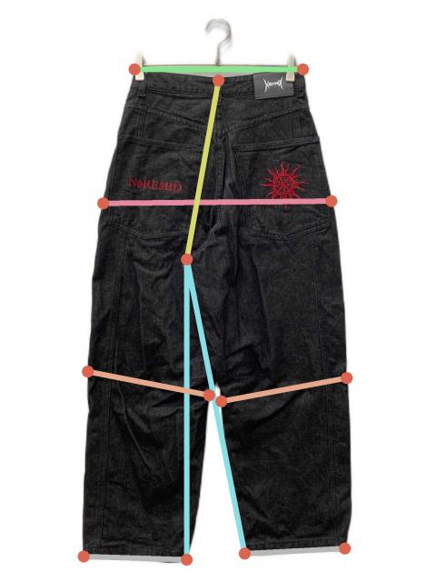 中古・古着通販】Noremid (ノーリミッド) バック刺繍バギーデニム