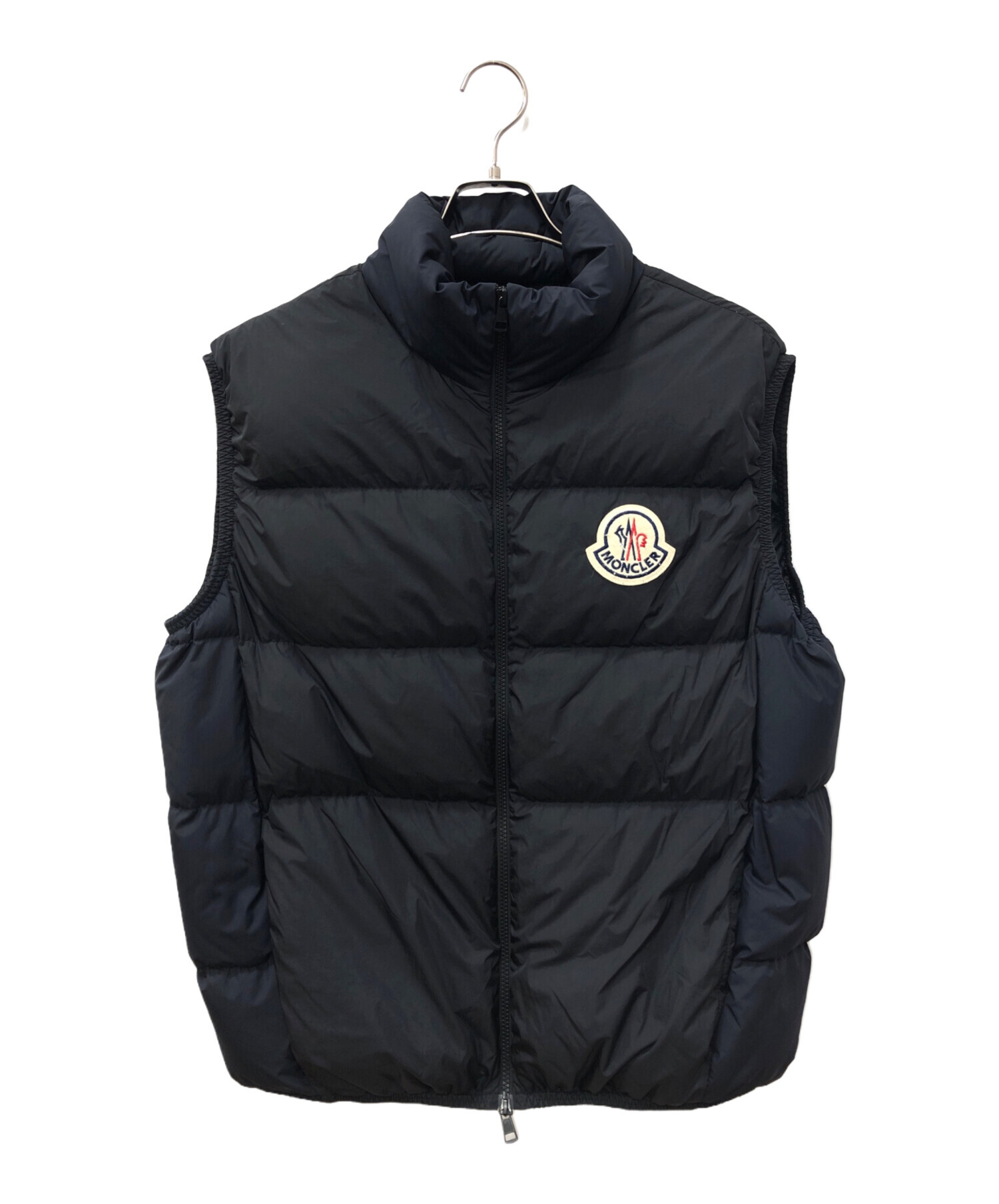 極美品 トゥモローランド ダウンベスト メンズ シルク 黒 近年モデル SM相当 中古・古着通販】MONCLER (モンクレール) ALMAZ ダウンベスト ブラック