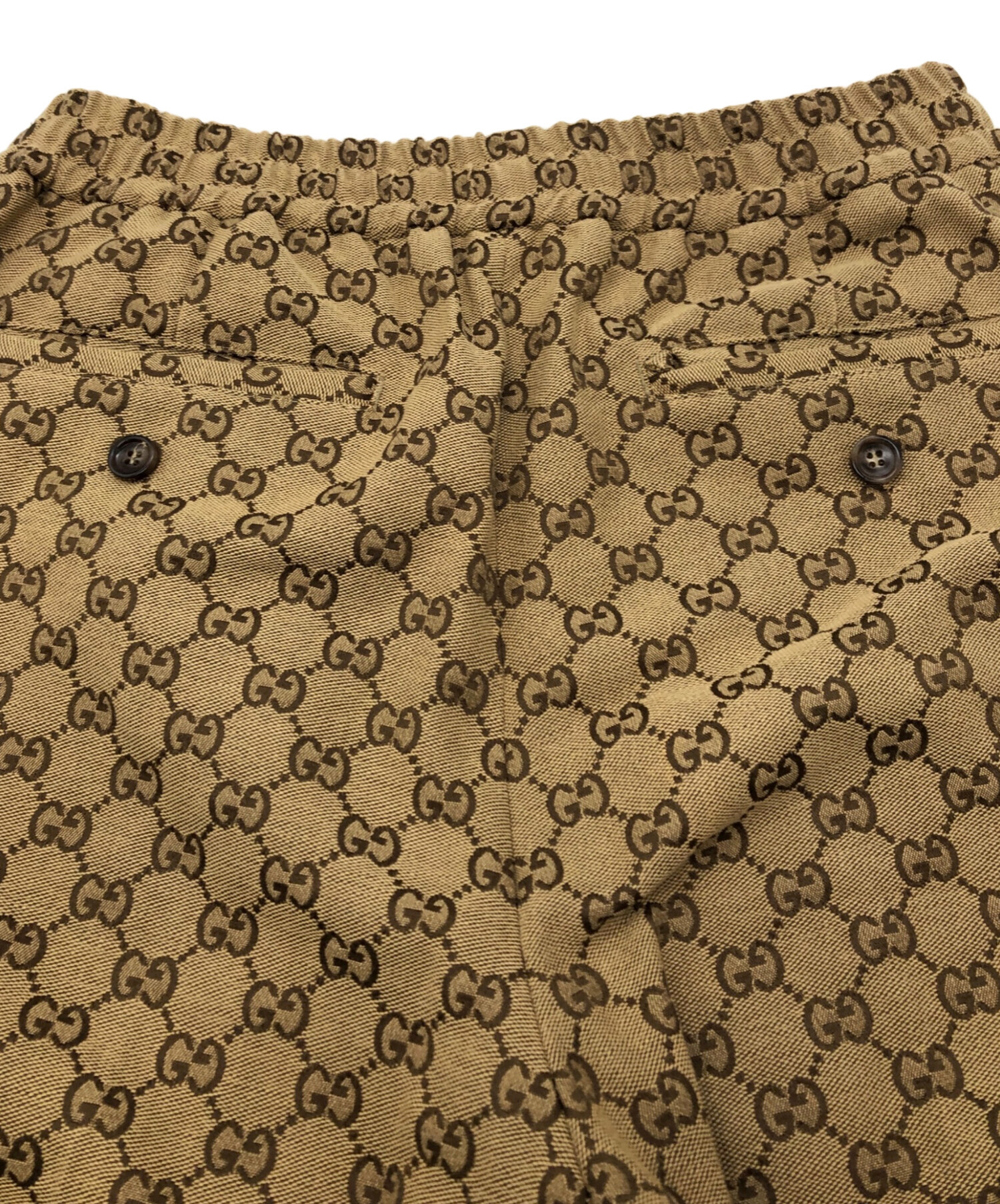 GUCCI グッチ パンツ（その他） L ベージュ 【古着】【中古】【送料無料】 中古・古着通販】GUCCI (グッチ) GGキャンバス ジョギングパンツ
