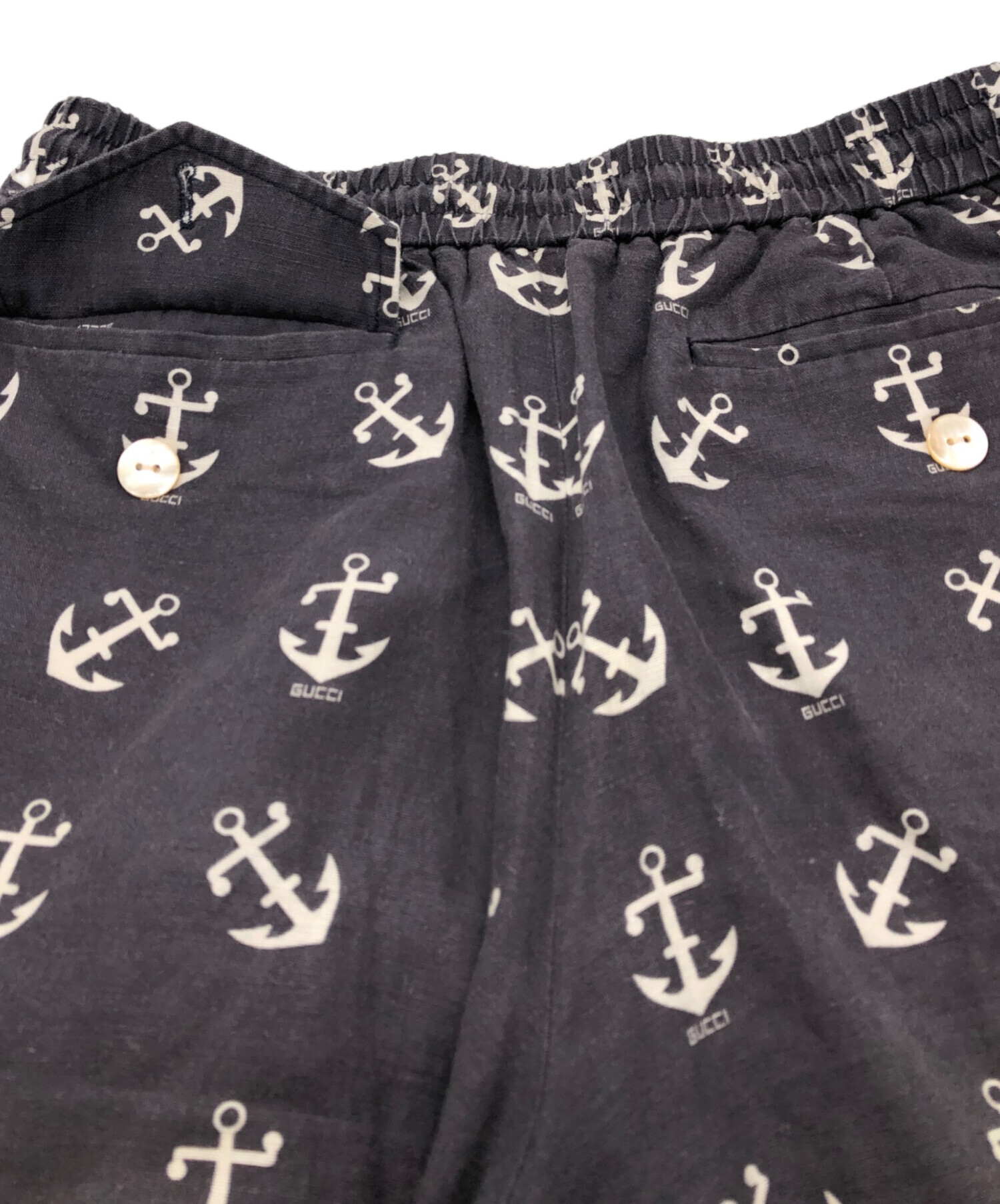 中古・古着通販】GUCCI (グッチ) Zadad アンカープリントハーフパンツ