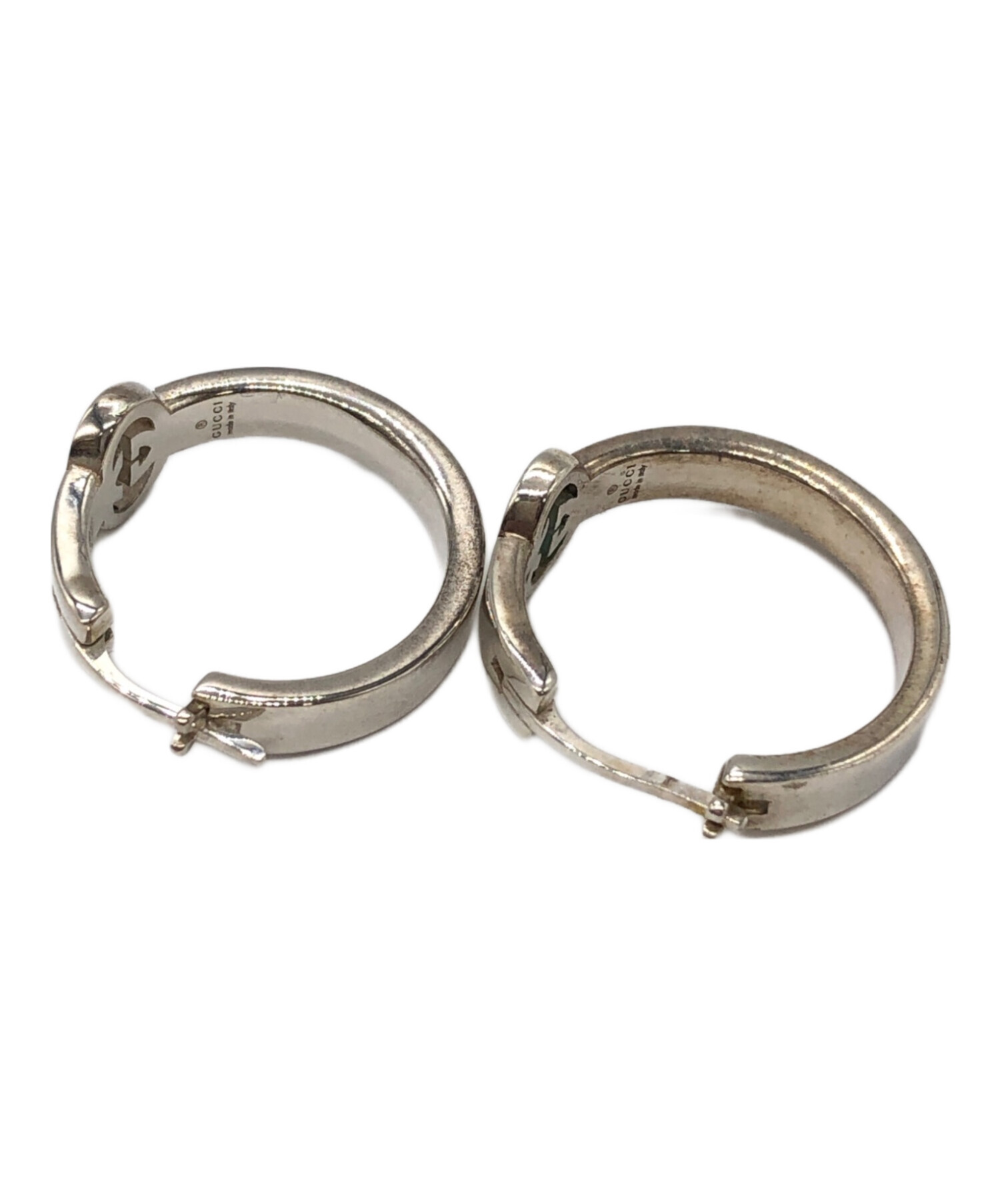 中古・古着通販】GUCCI (グッチ) インターロッキングフープピアス