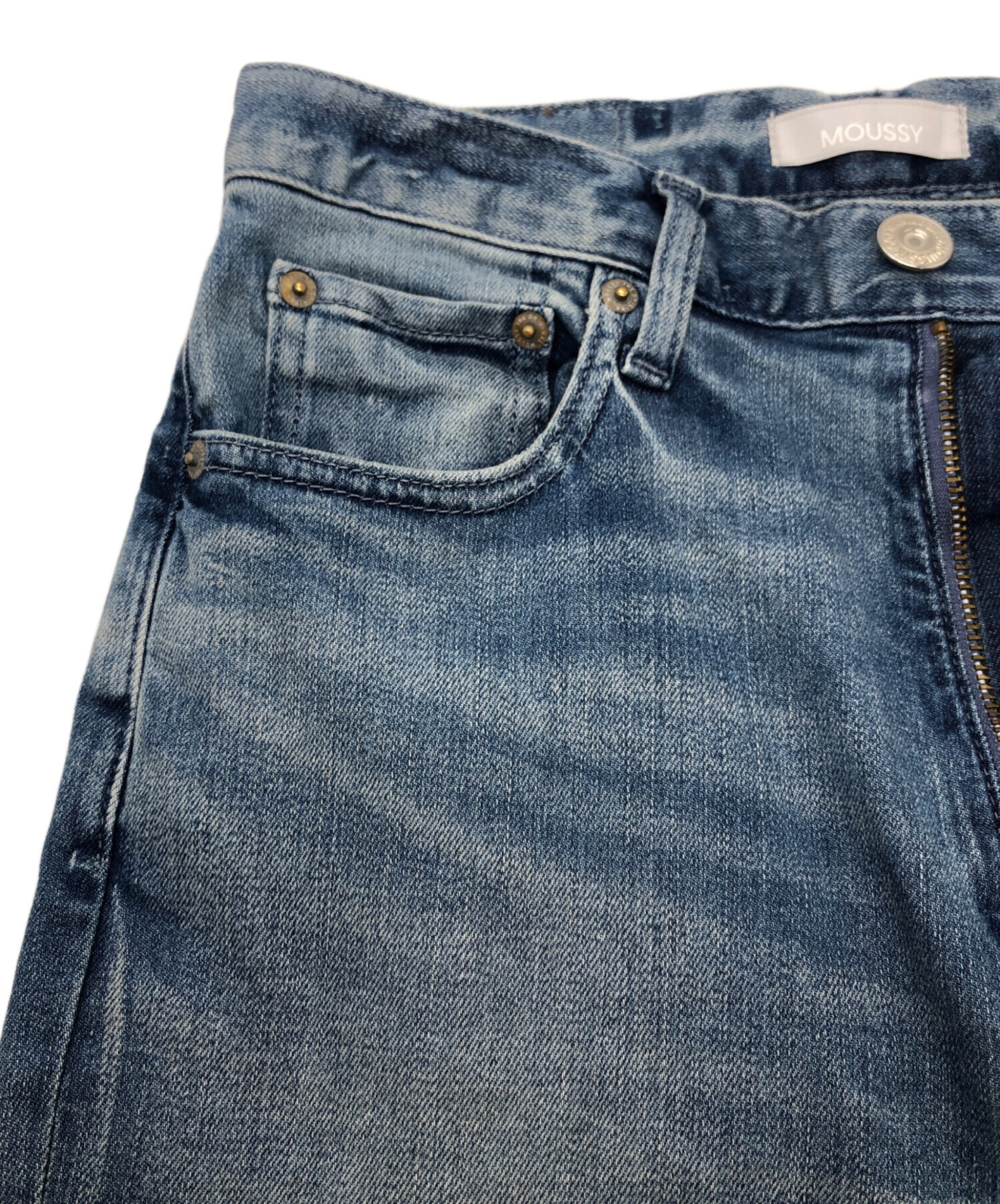 中古・古着通販】moussy (マウジー) ADVANCED LONG LEG フレアデニム
