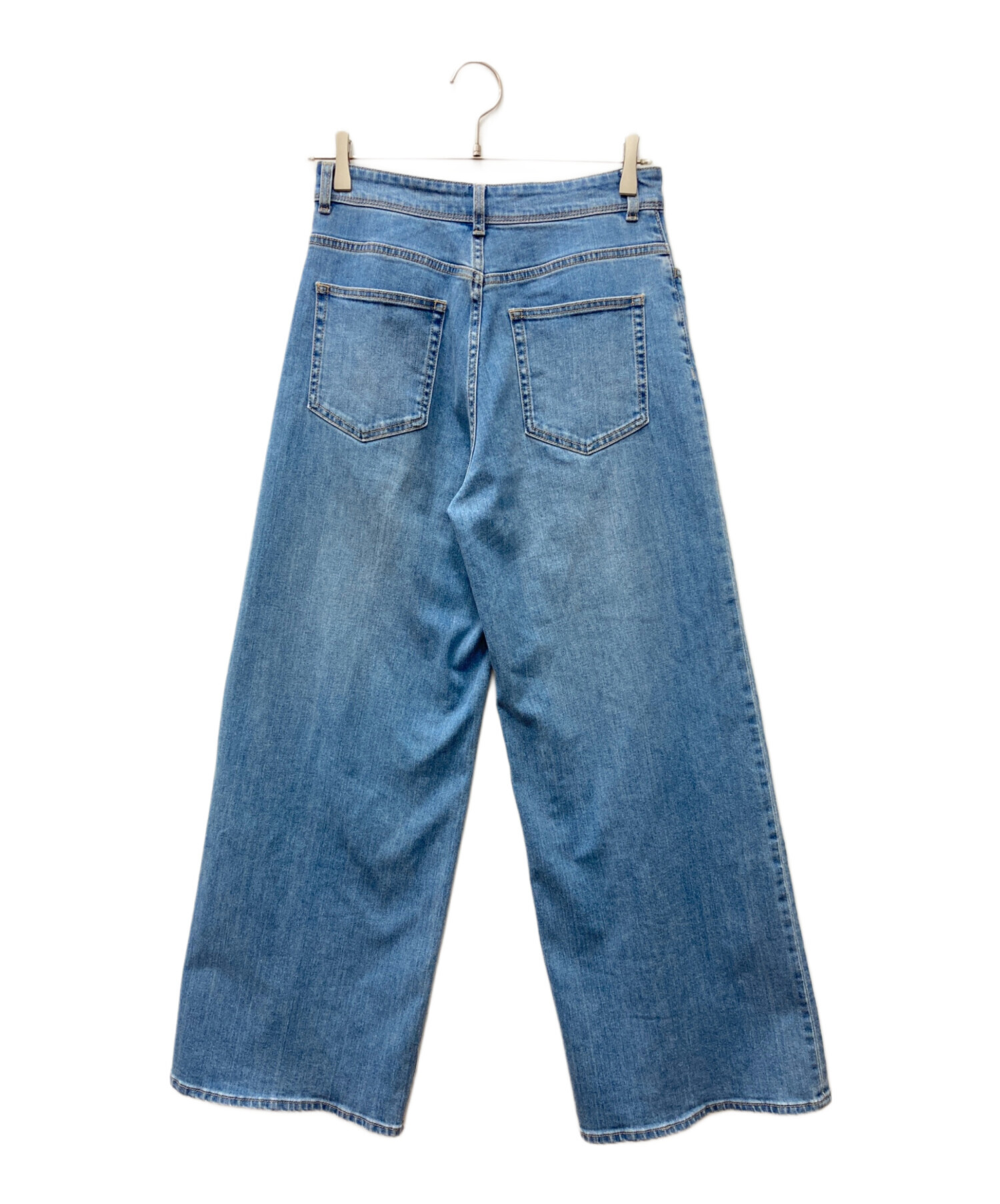 ANAYI アナイ　デニムベスト　サイズ38 新品同様　購入価格45000円 中古・古着通販】ANAYI (アナイ) ストレッチデニムワイドパンツ ブルー