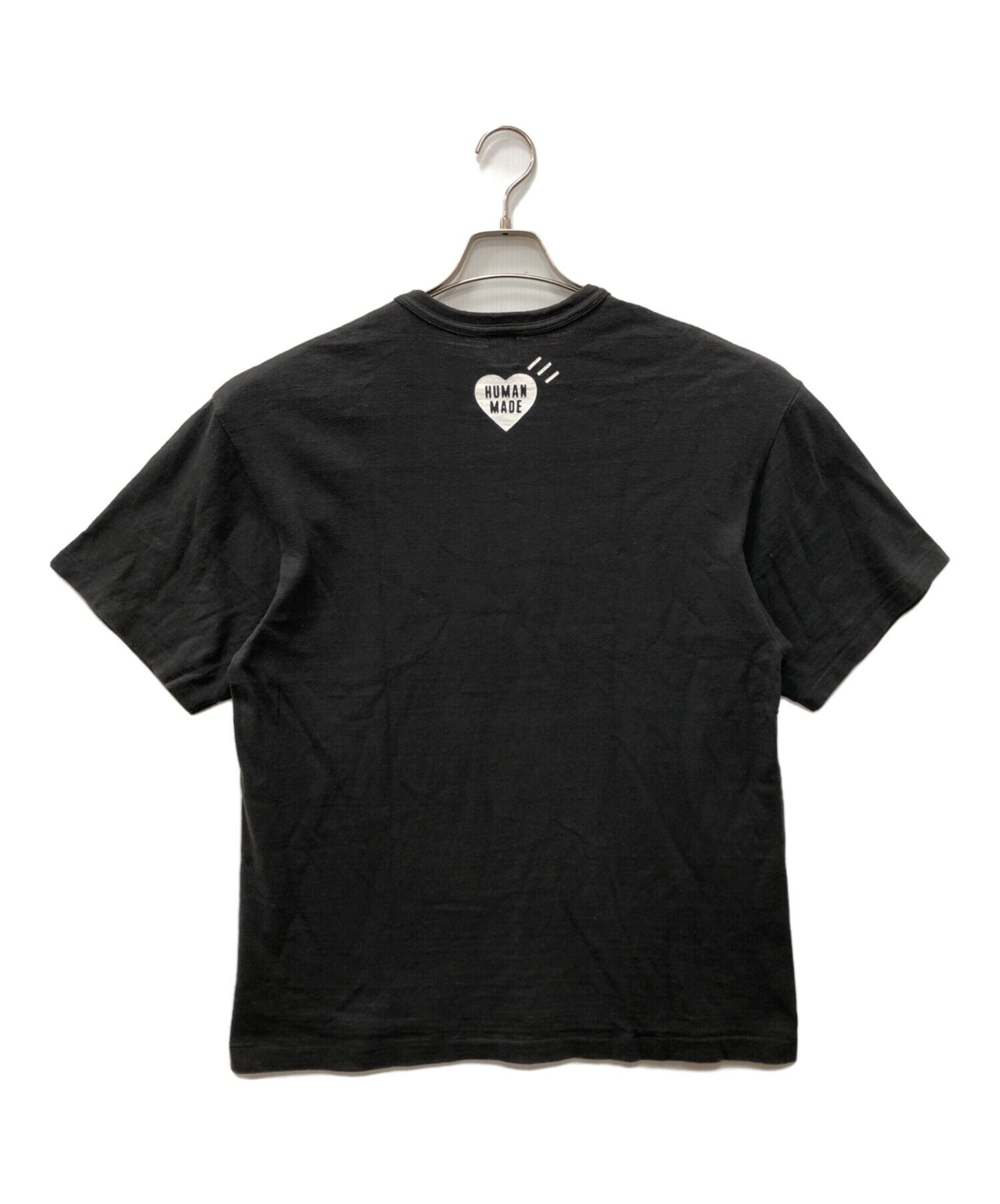 ヒューマンメイド　HUMAN MADE ダックプリント Tシャツ ブラック 黒 中古・古着通販】HUMAN MADE (ヒューマンメイド) ダックプリントT