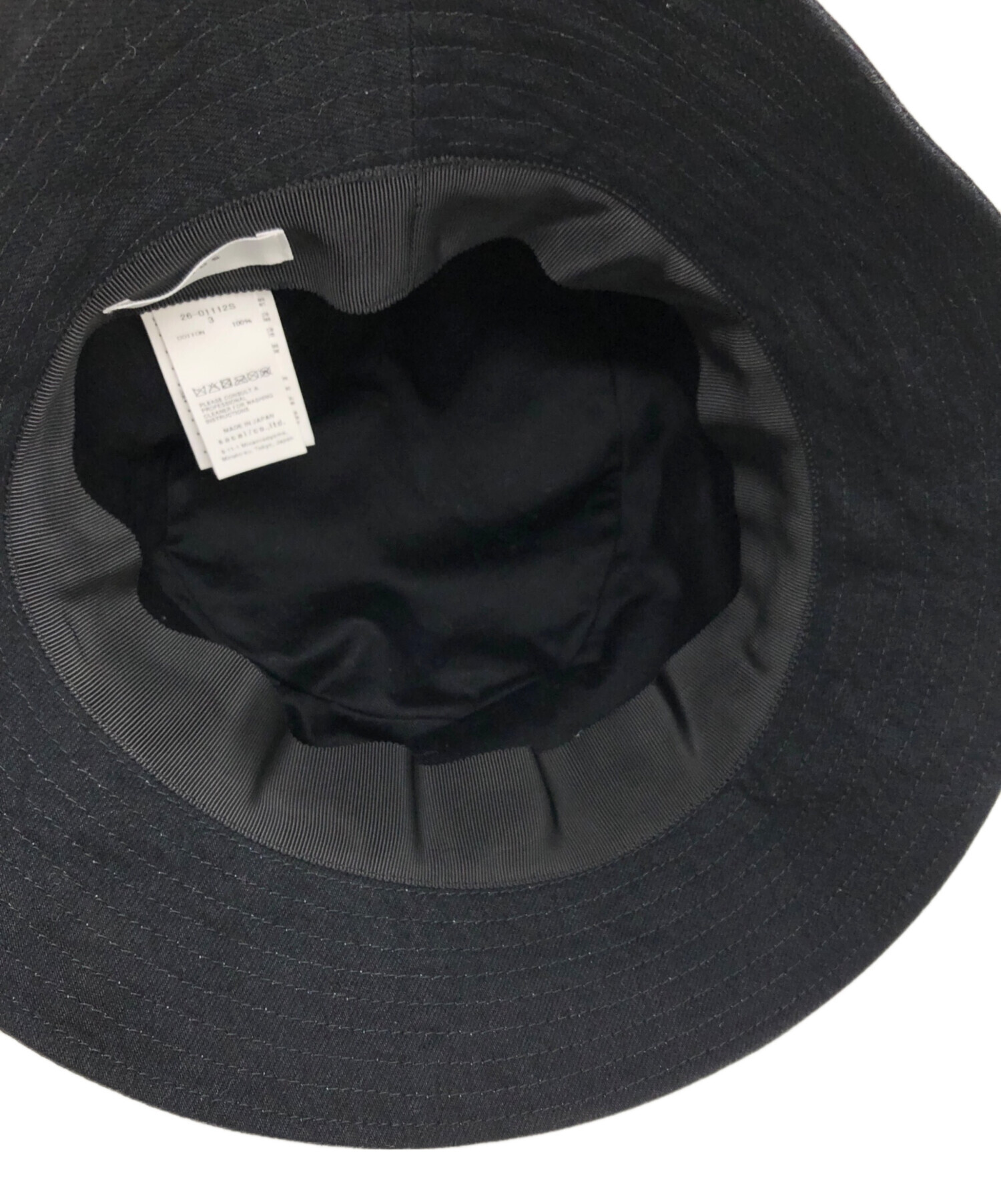 中古・古着通販】sacai (サカイ) s Hat / Denim ブラック｜ブランド
