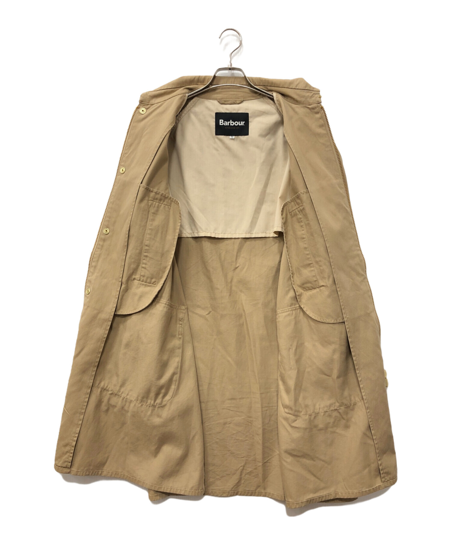 中古・古着通販】Barbour (バブアー) ステンカラーコート ベージュ