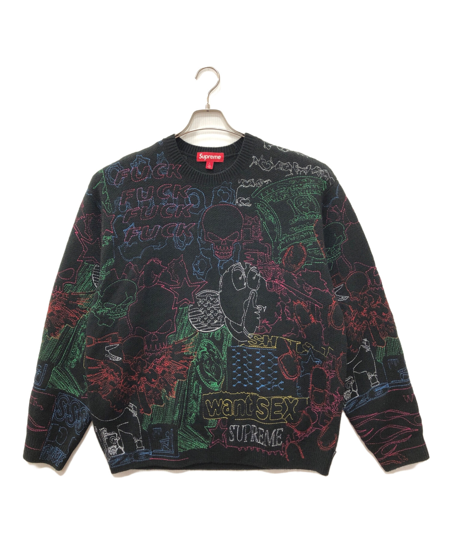 中古・古着通販】SUPREME (シュプリーム) collage embroidered sweater