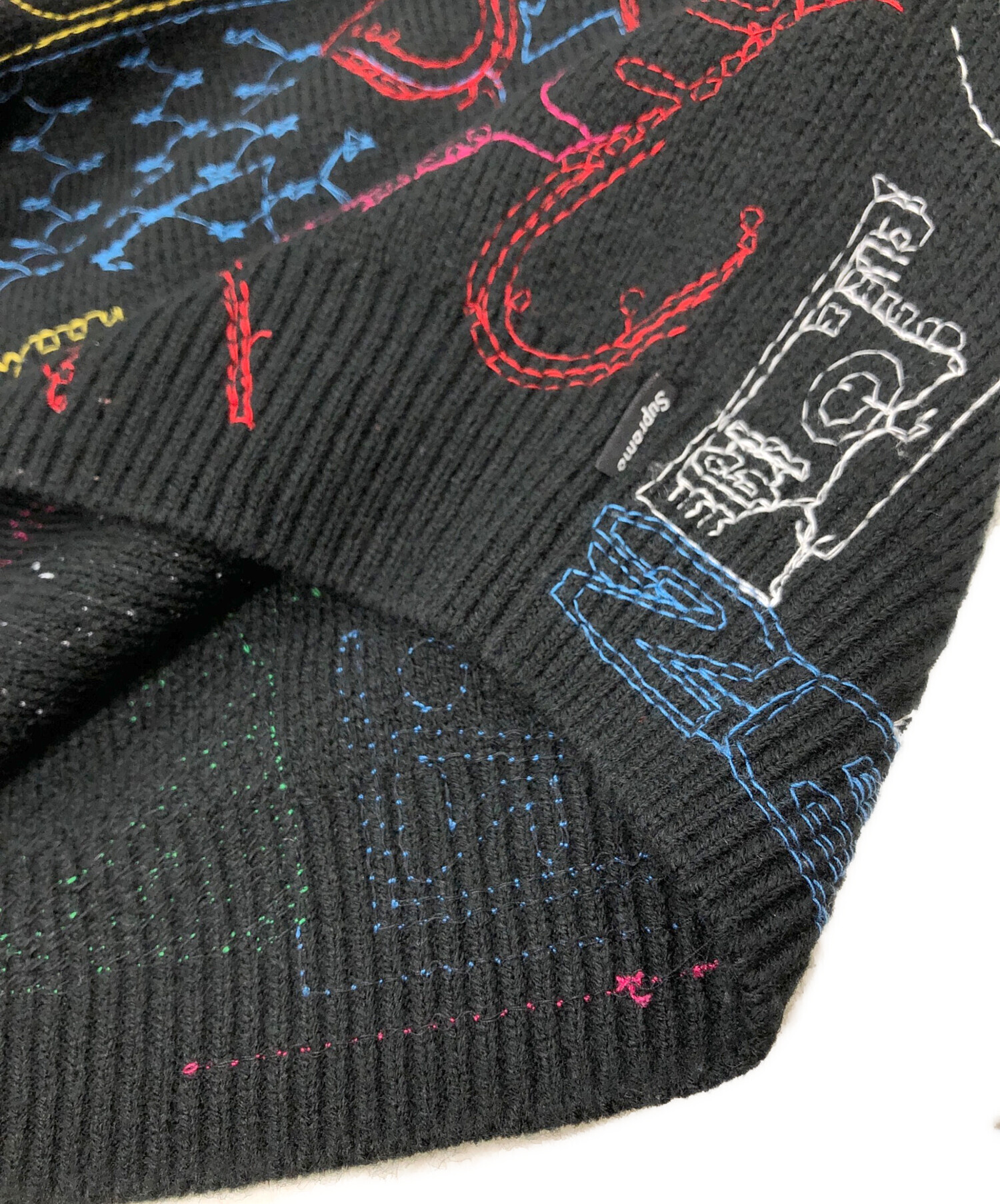 中古・古着通販】SUPREME (シュプリーム) collage embroidered sweater