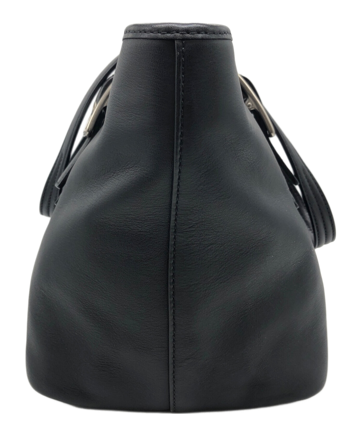 中古・古着通販】COACH (コーチ) OLD レザートートバッグ ブラック