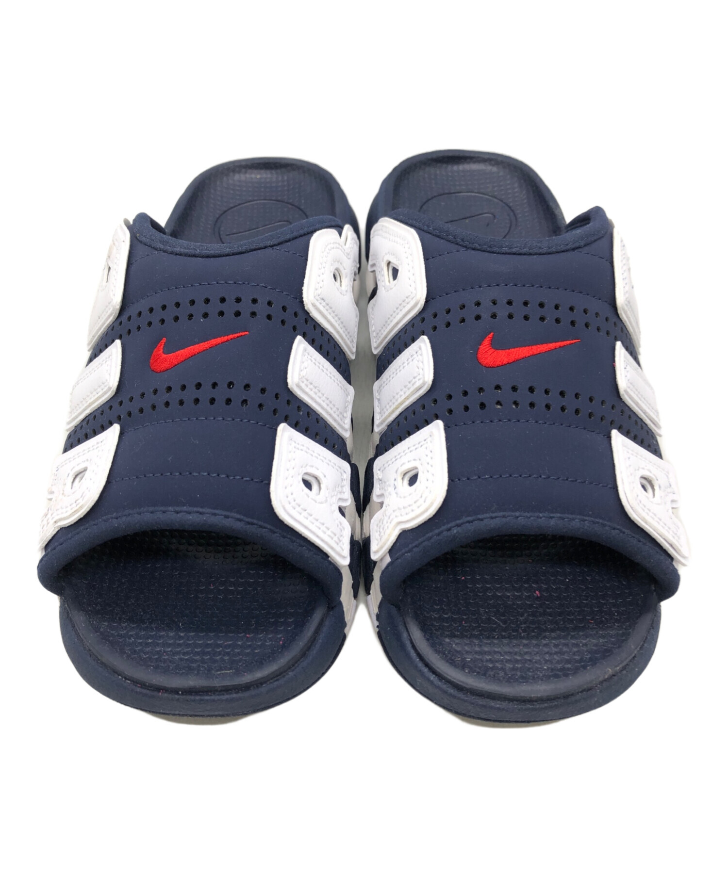 ヒデさん専用NIKE AIR MORE UPTEMPO SLIDE ネイビー 中古・古着通販】NIKE (ナイキ) Air More Uptempo Slide 
