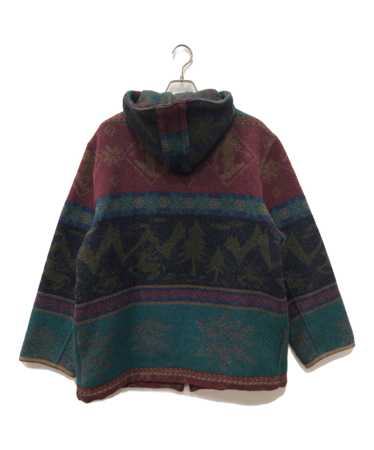 80年代　エルエルビーン　ネイティブ柄　ウールジャケット　llbean 90年代 中古・古着通販】L.L.Bean (エルエルビーン) ネイティブ柄フーデット
