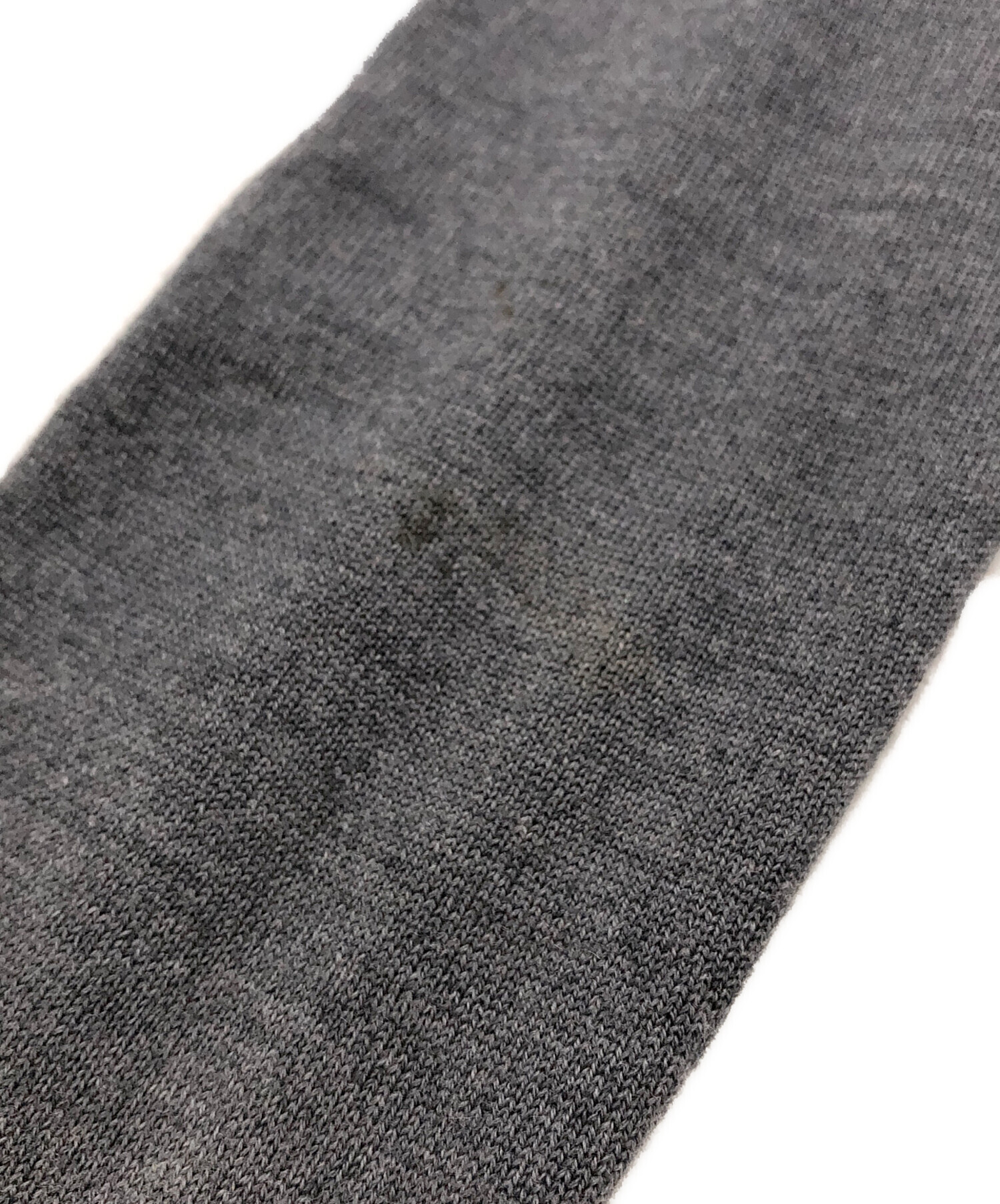 中古・古着通販】GUCCI (グッチ) Vネックウールカーディガン グレー