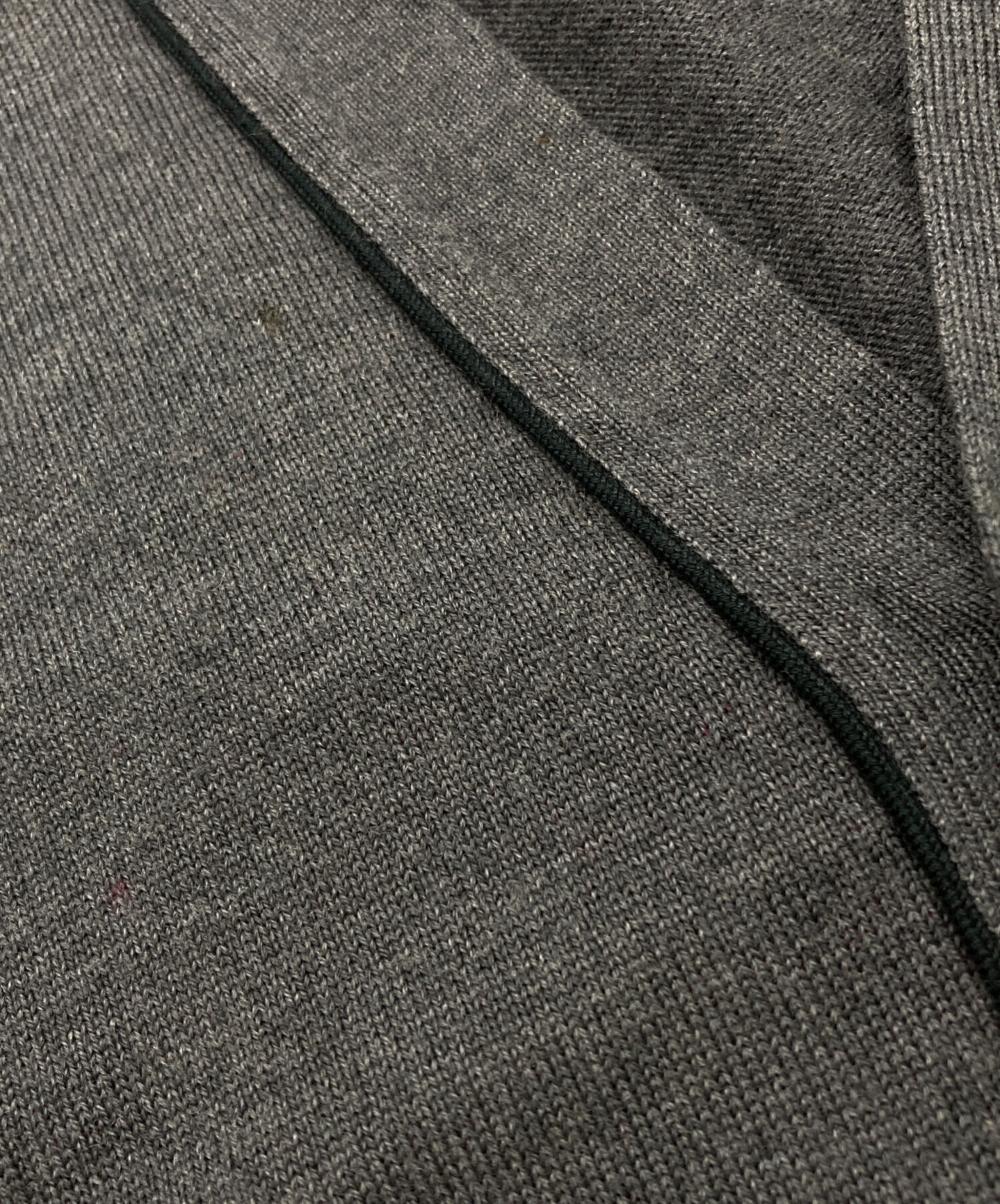中古・古着通販】GUCCI (グッチ) Vネックウールカーディガン グレー