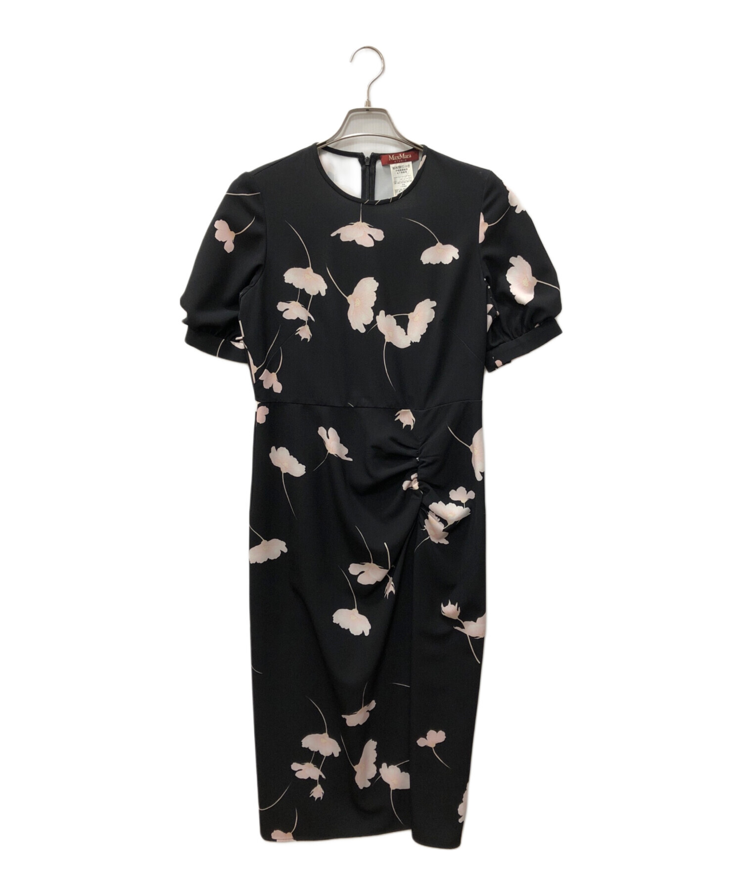 中古・古着通販】MaxMara (マックスマーラ) ベルト付き花柄ワンピース