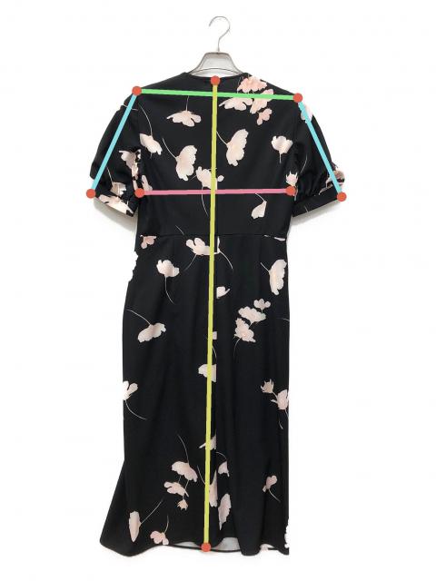 中古・古着通販】MaxMara (マックスマーラ) ベルト付き花柄ワンピース
