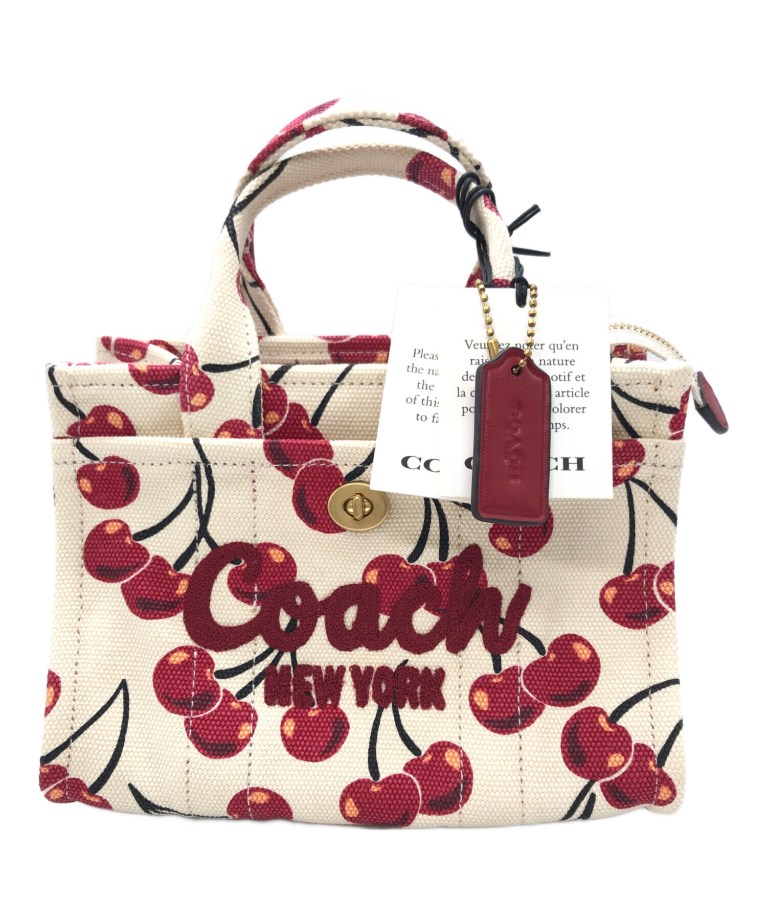 中古・古着通販】COACH (コーチ) カーゴ トート バッグ 20 チェリー