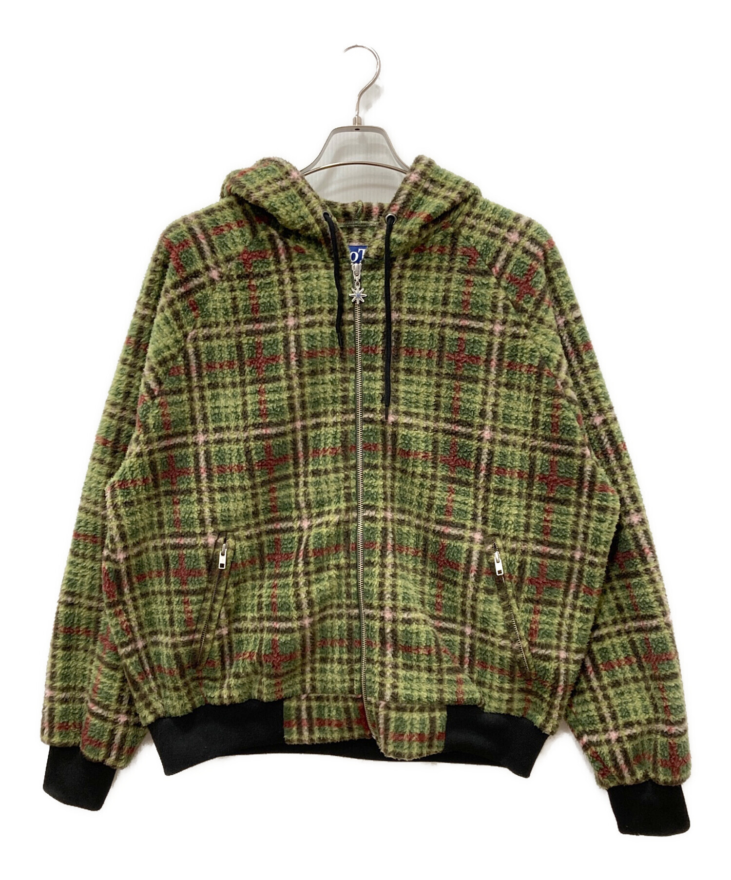 中古・古着通販】BoTT (ボット) FLEECE ZIP HOODIE グリーン サイズ