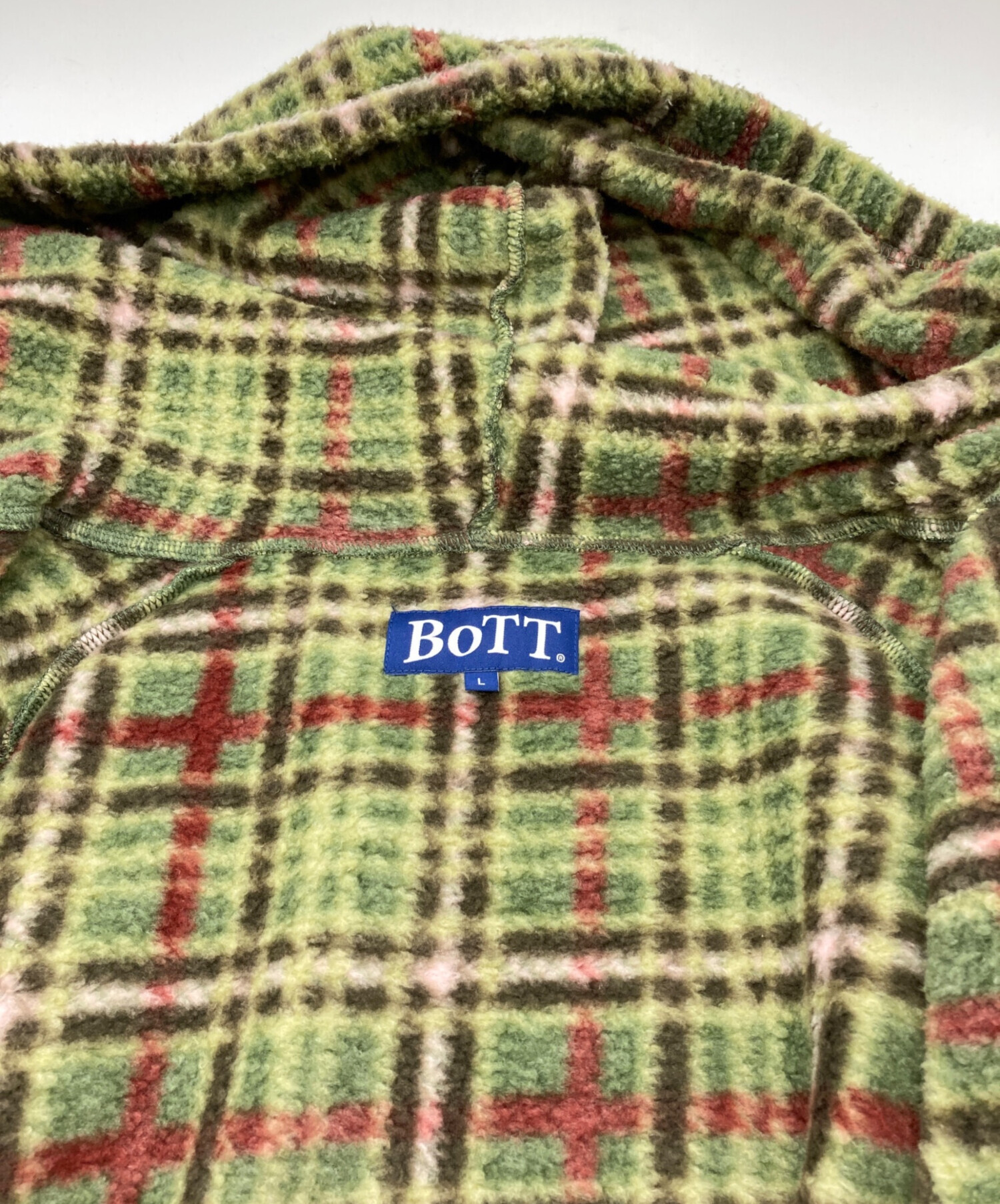 中古・古着通販】BoTT (ボット) FLEECE ZIP HOODIE グリーン サイズ