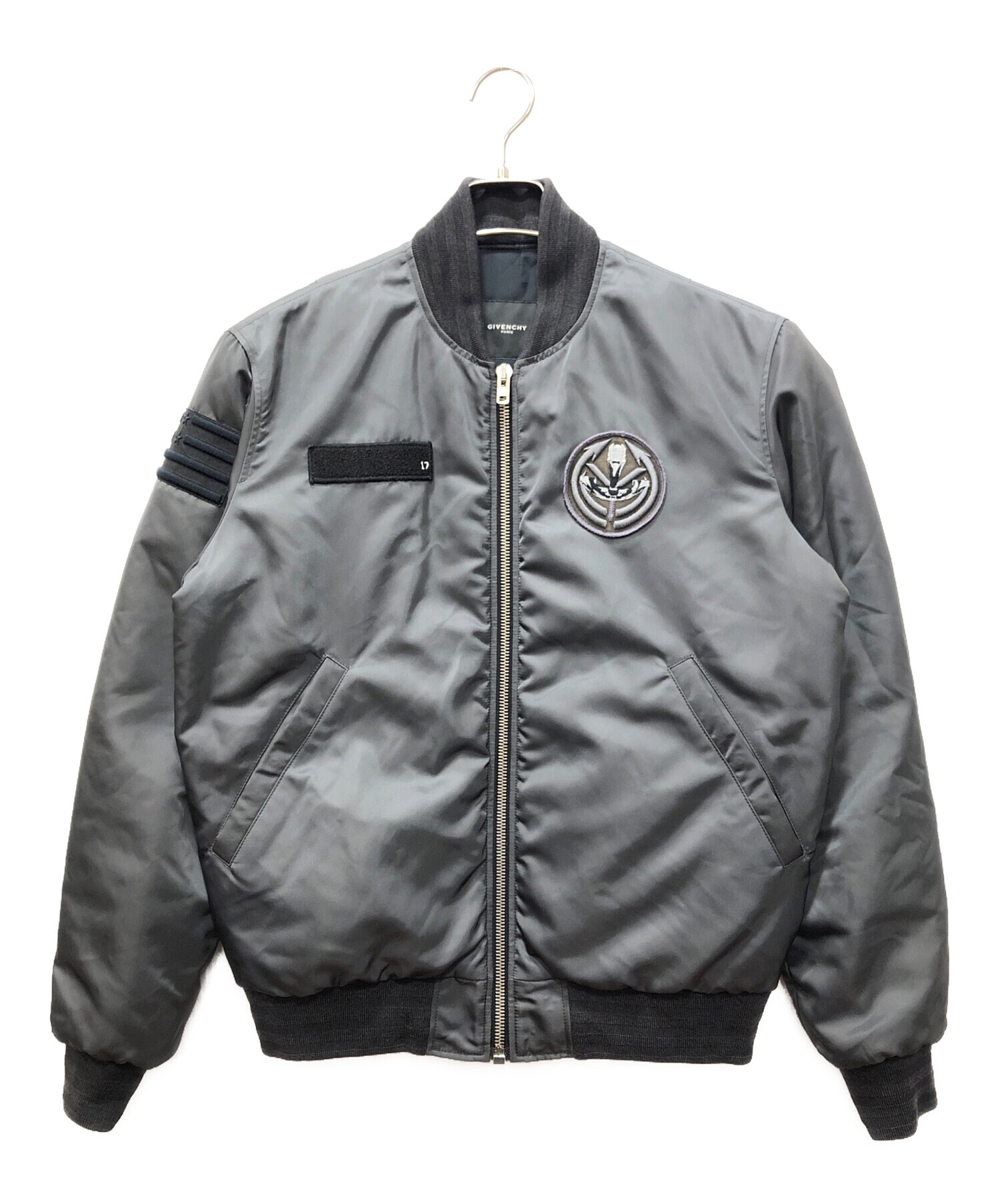 GIVENCHY ナイロンメッシュ ボンバージャケット ジバンシー 中古・古着通販】GIVENCHY (ジバンシィ) ワッペンデサインボンバー