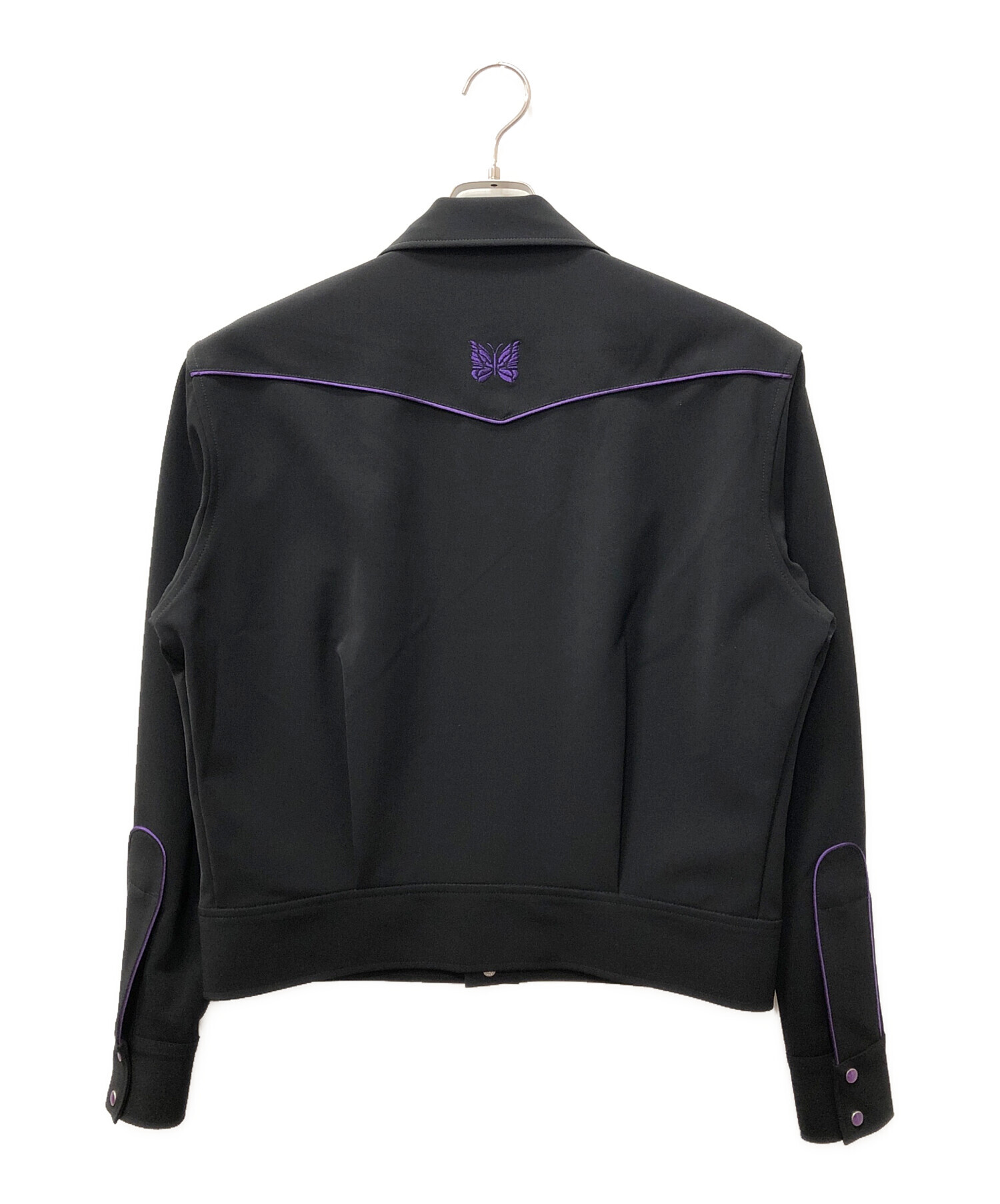 needles カウボーイジャケット　黒と紫のパターン 中古・古着通販】Needles (ニードルズ) Piping Cowboy Jacket ブラック