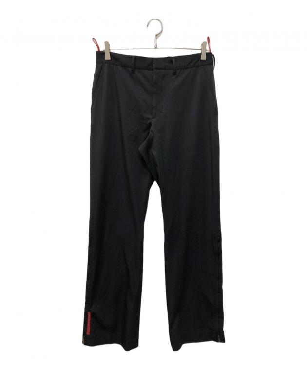 PRADA SPORT プラダスポーツ ナイロンパンツ flare slacks 中古・古着通販】PRADA SPORTS (プラダスポーツ) ジップスリット