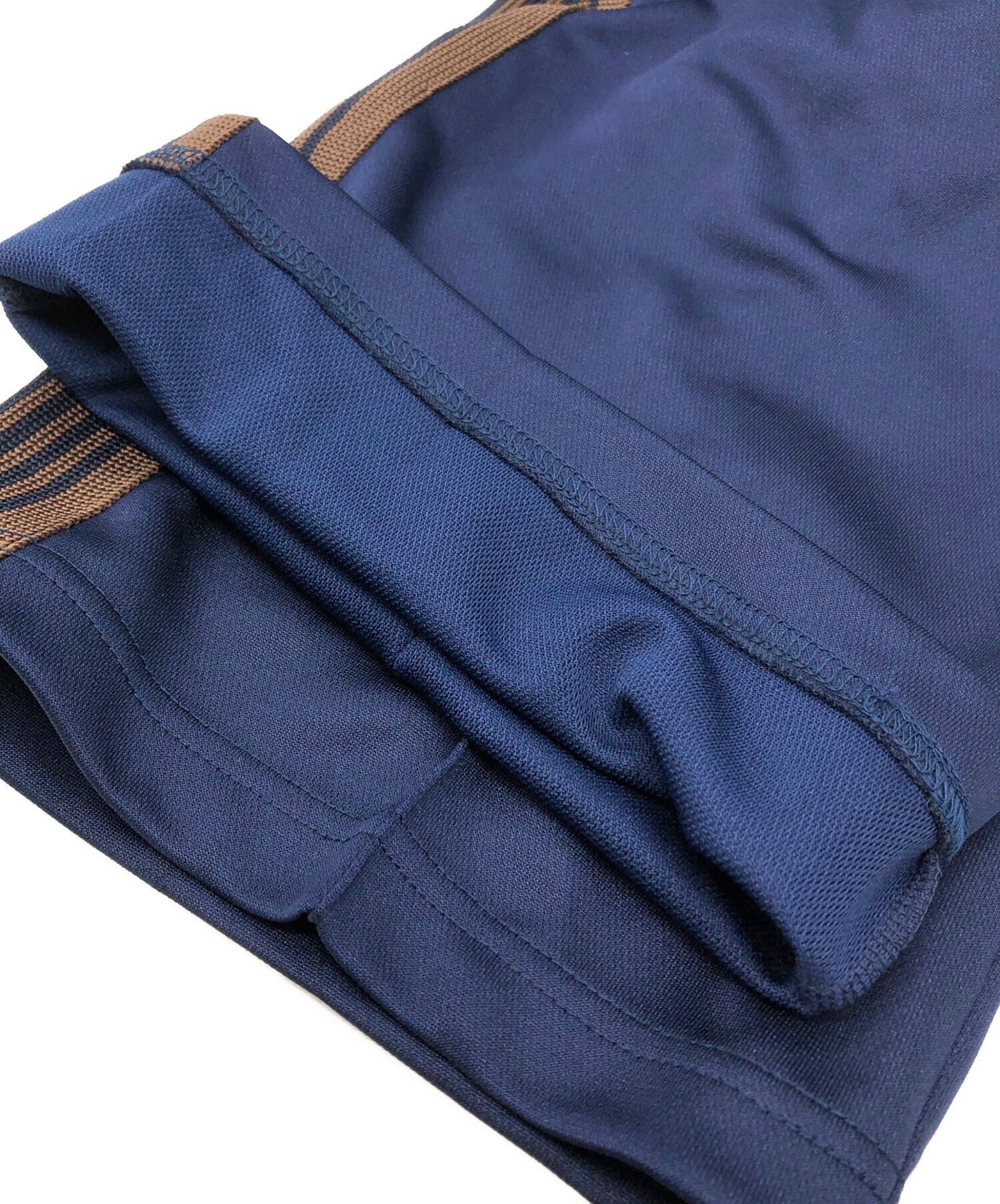 Needles トラックパンツ ネイビー Lサイズ 中古・古着通販】Needles (ニードルズ) トラックパンツ ネイビー