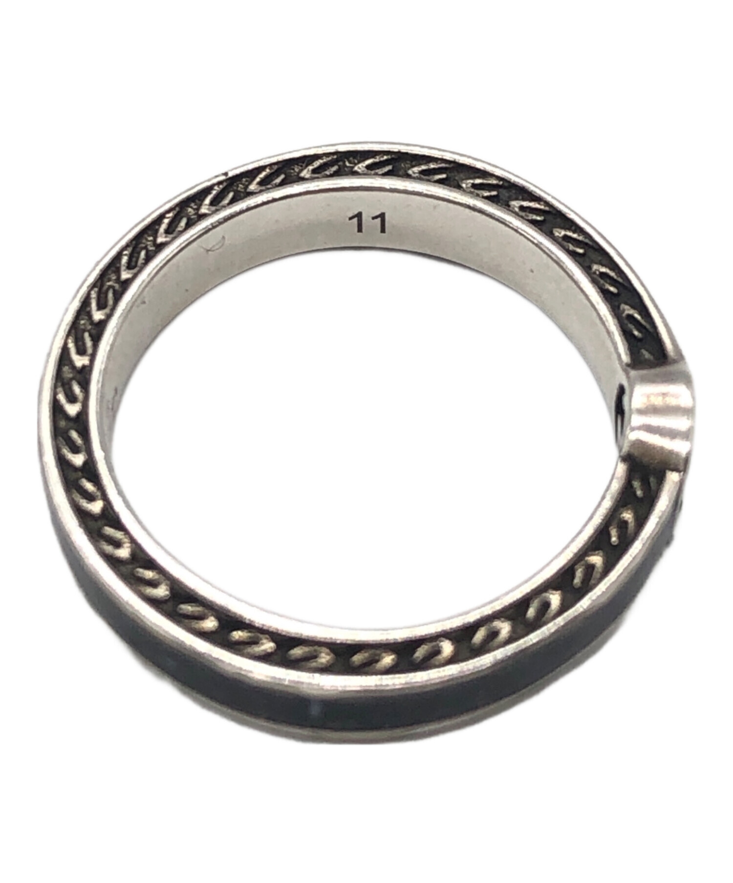 GUCCI インターロッキング 中古・古着通販】GUCCI (グッチ) インターロッキングGリング－ブラック