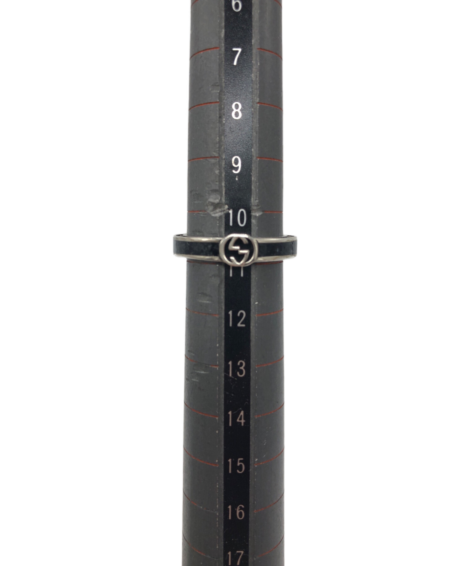 中古・古着通販】GUCCI (グッチ) インターロッキングGリング－ブラック