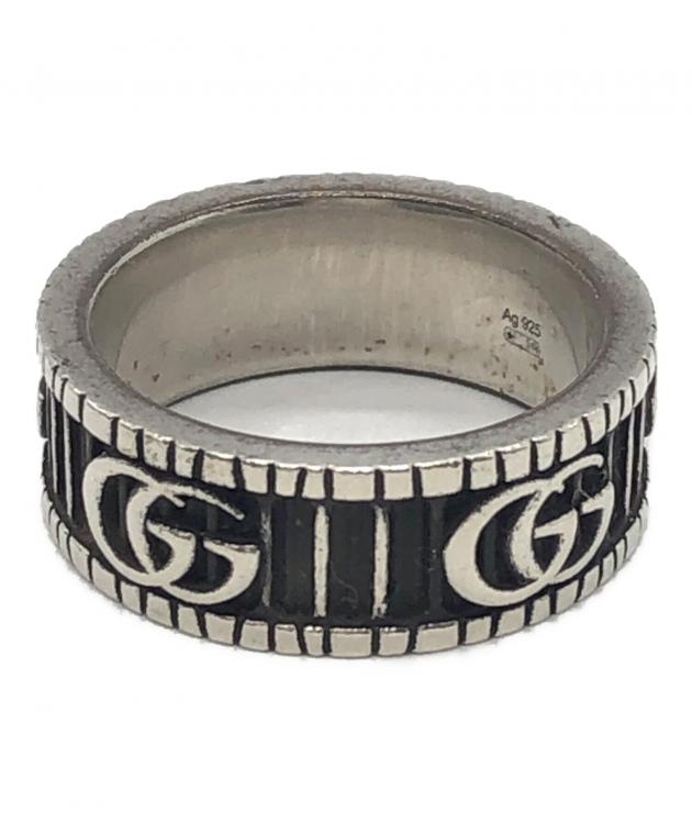 中古・古着通販】GUCCI (グッチ) ダブルGワイドリング シルバー サイズ