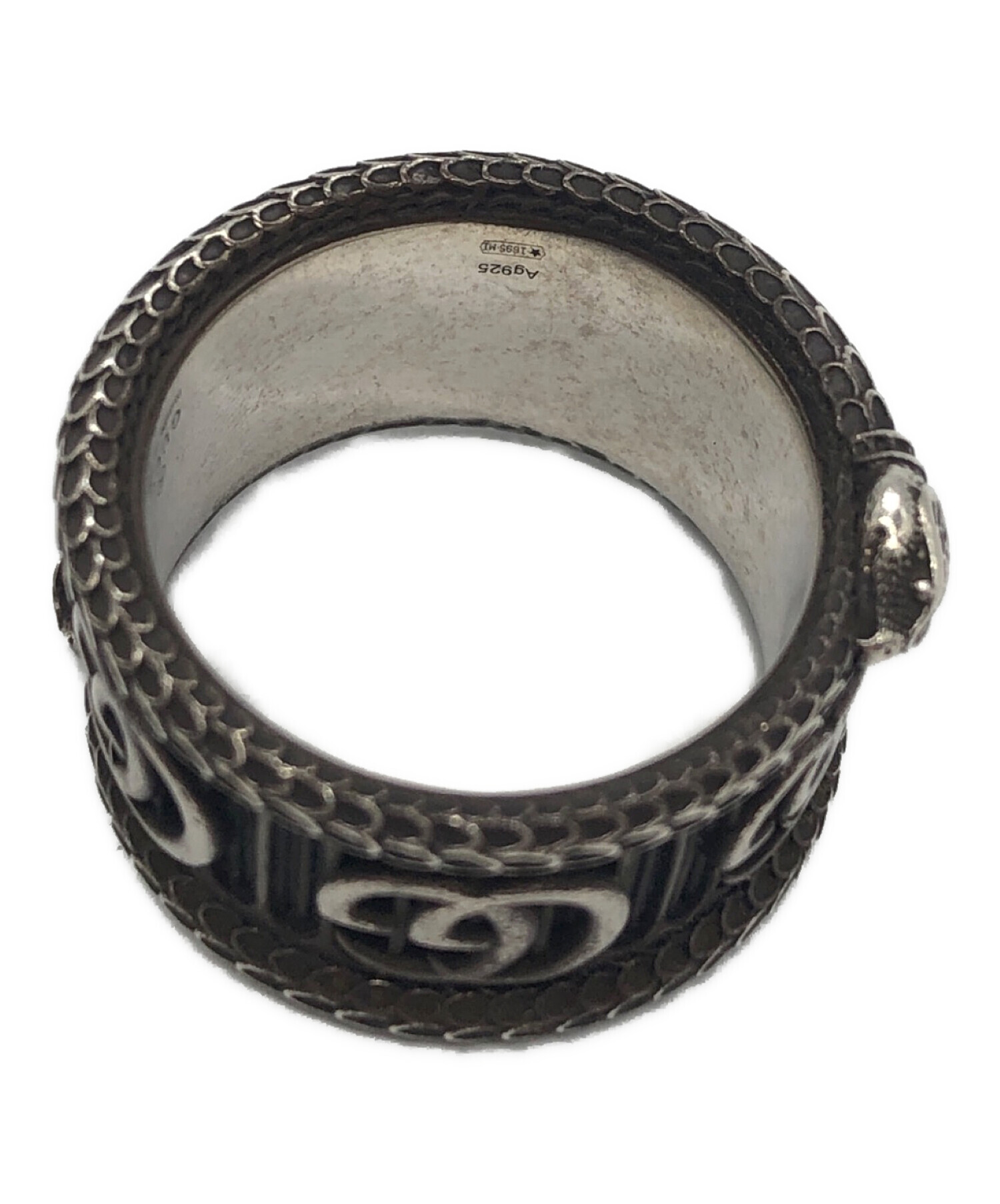 中古・古着通販】GUCCI (グッチ) ダブルGスネークリング シルバー