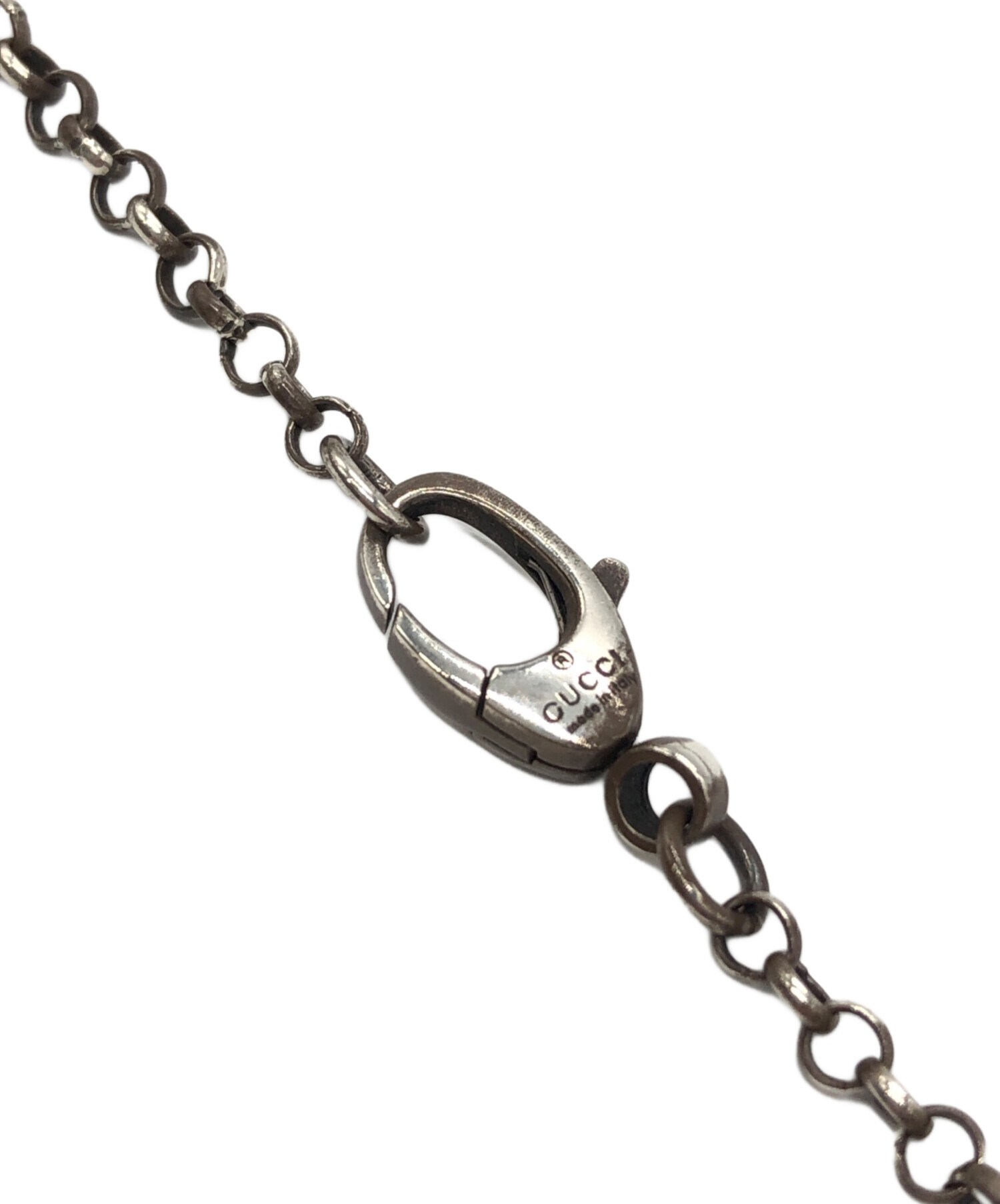 中古・古着通販】GUCCI (グッチ) ダブルGキーネックレス シルバー