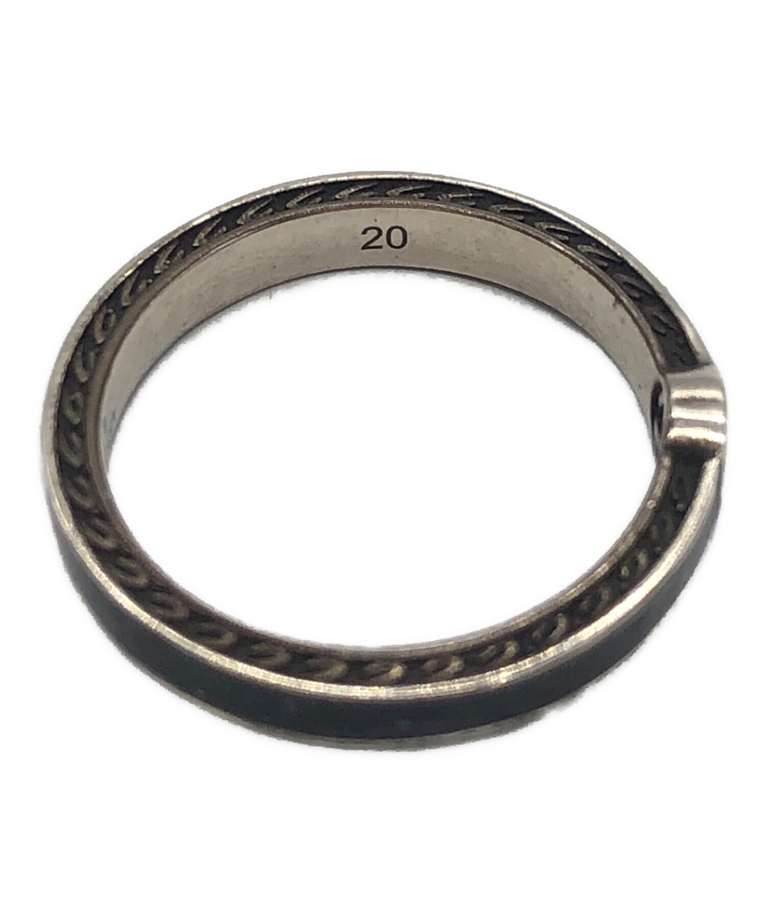 中古・古着通販】GUCCI (グッチ) インターロッキングGリング-ブラック