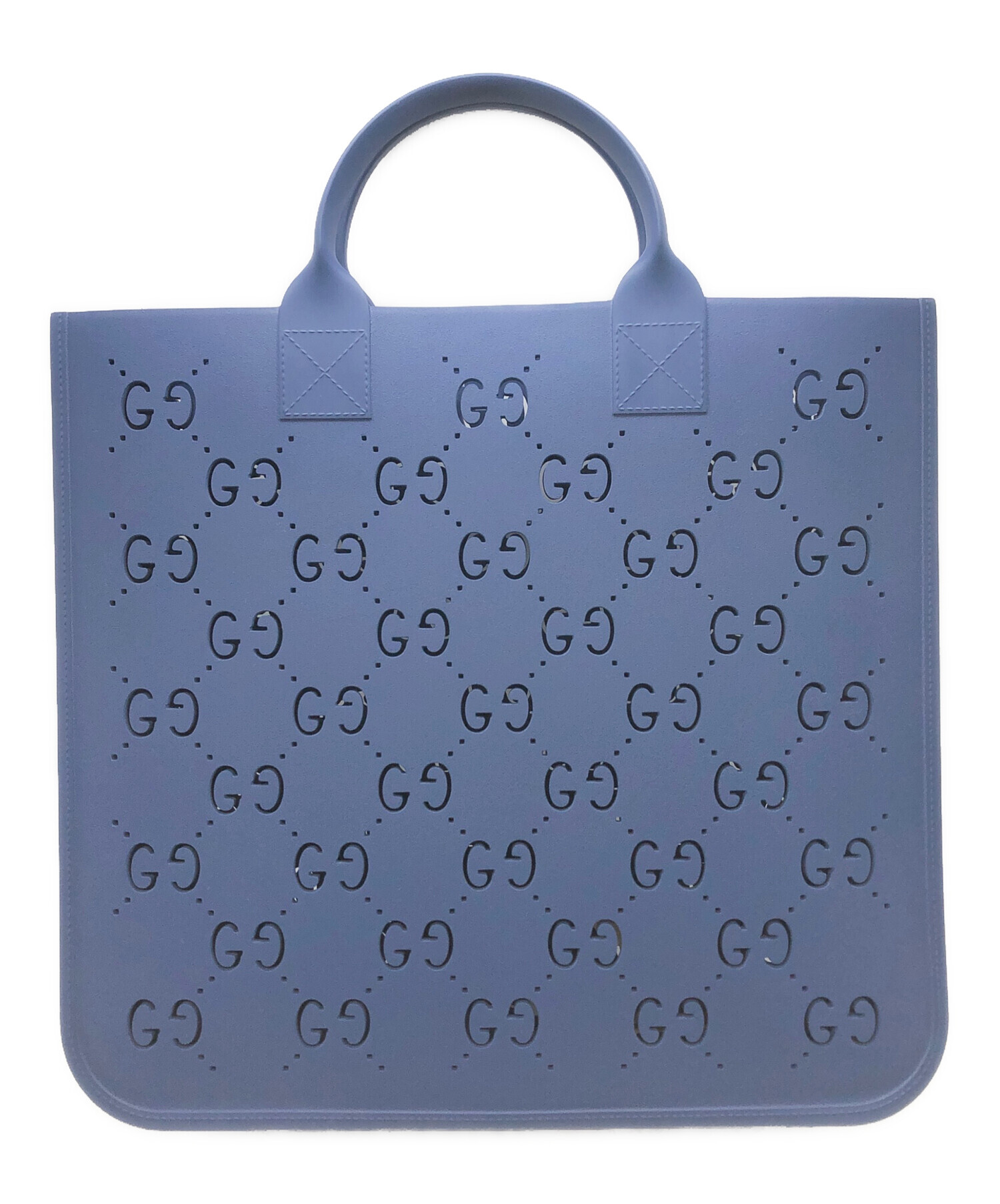 中古・古着通販】GUCCI (グッチ) チルドレンラバートートバッグ ブルー