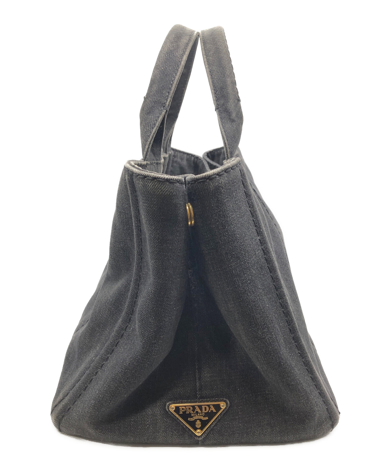 中古・古着通販】PRADA (プラダ) カナパデニム2WAY トートバッグ