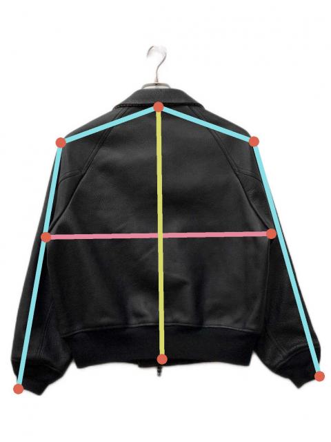 中古・古着通販】TTT MSW (ティー) レザージャケット ブラック サイズ