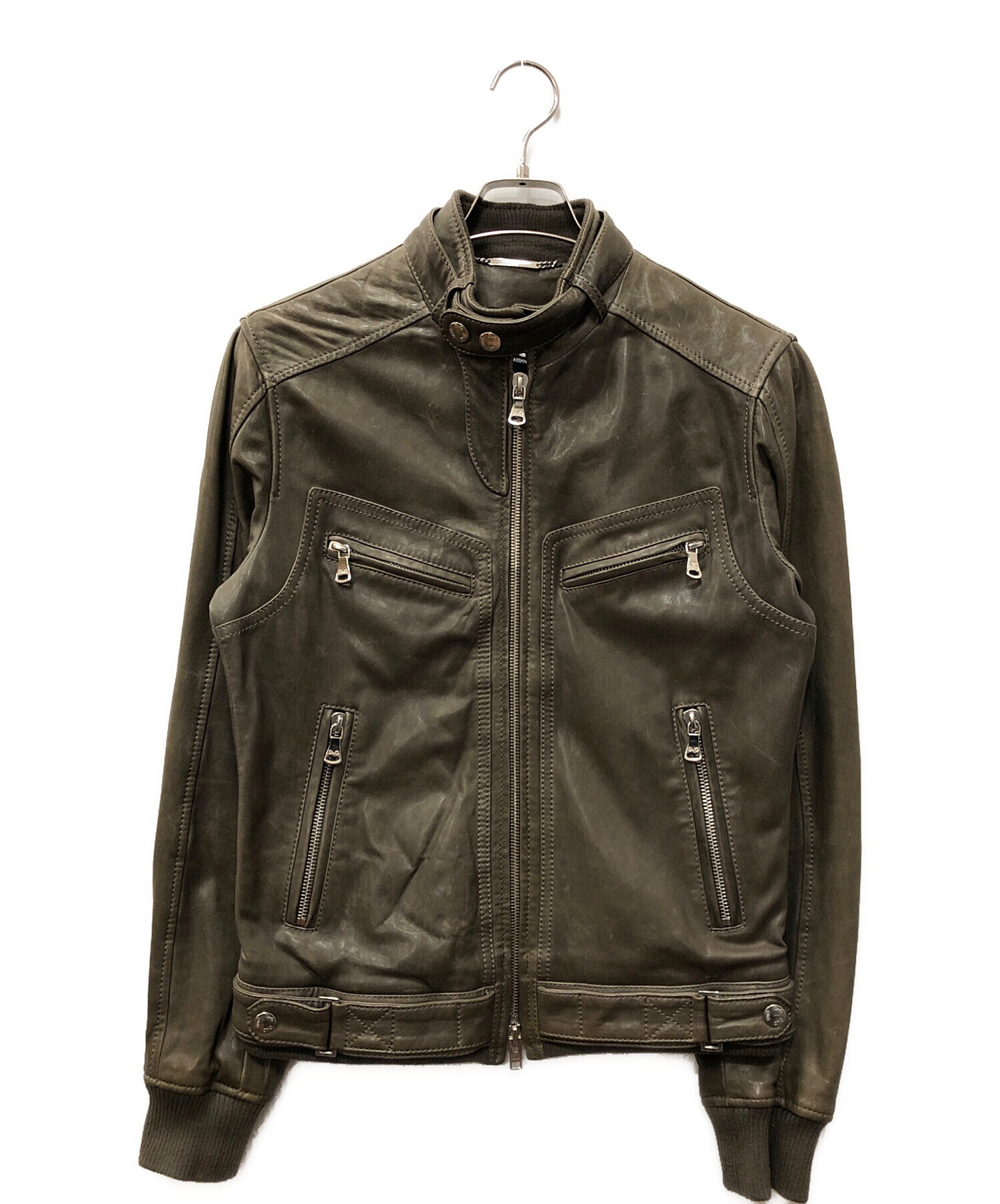 中古・古着通販】DOLCE & GABBANA (ドルチェ＆ガッバーナ) ラムレザー