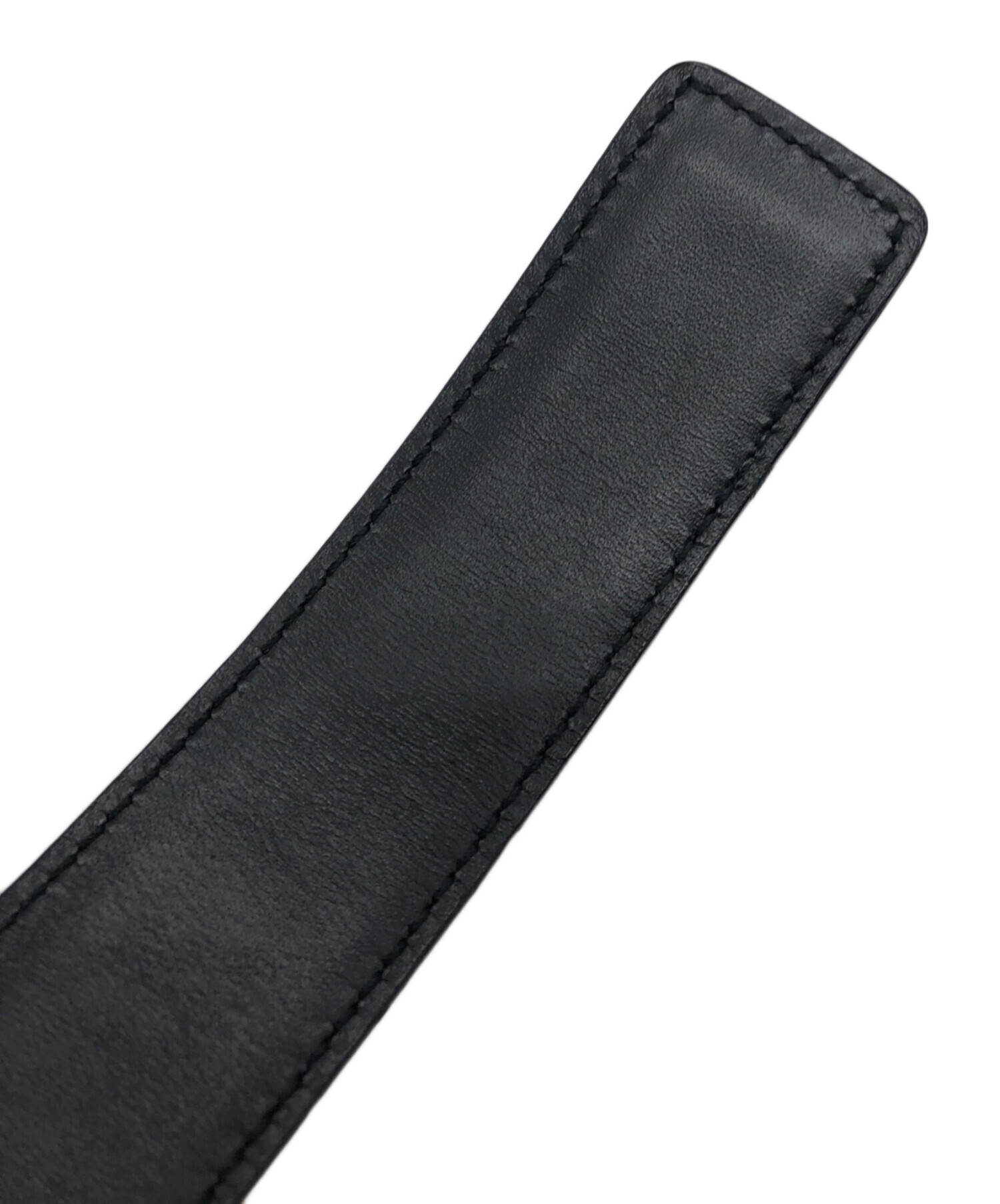 中古・古着通販】GUCCI (グッチ) バンブーバックルベルト ブラック