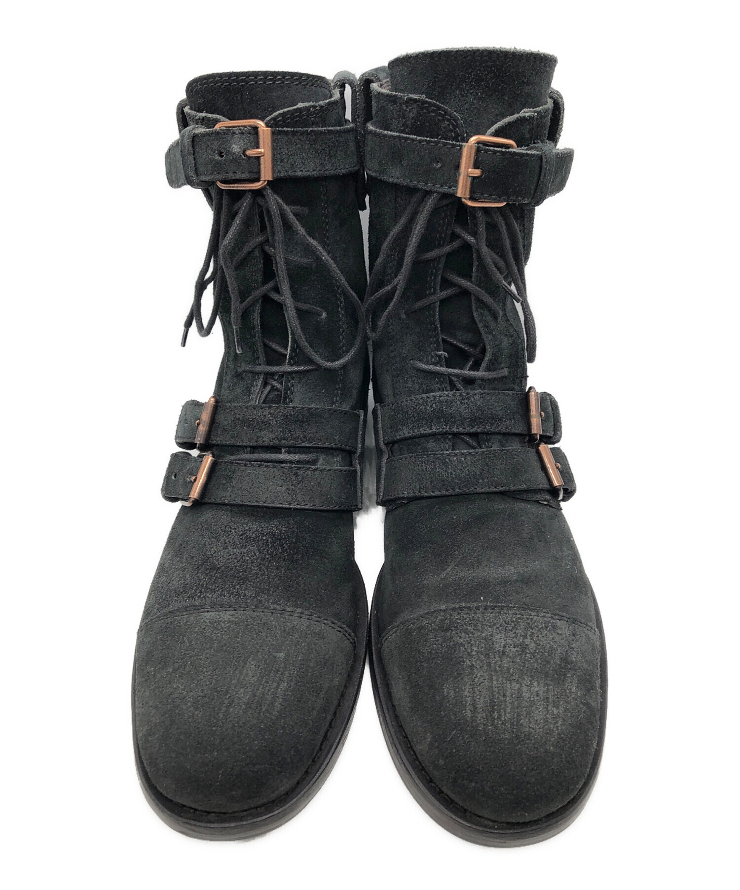 ドルチェ＆ガッバーナ　ドルガバ　コンバットブーツ　レースアップブーツ　24.5㎝ 中古・古着通販】DOLCE & GABBANA (ドルチェ＆ガッバーナ) コンバット