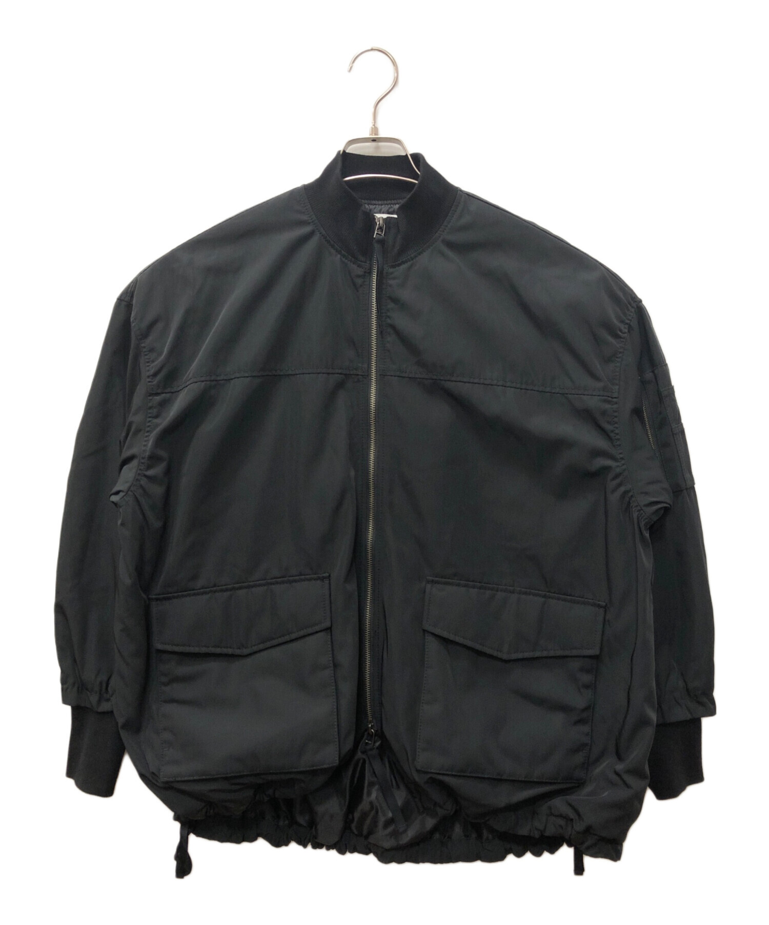 中古・古着通販】BEARDSLEY (ビアズリー) フレアMA-1ブルゾン ブラック