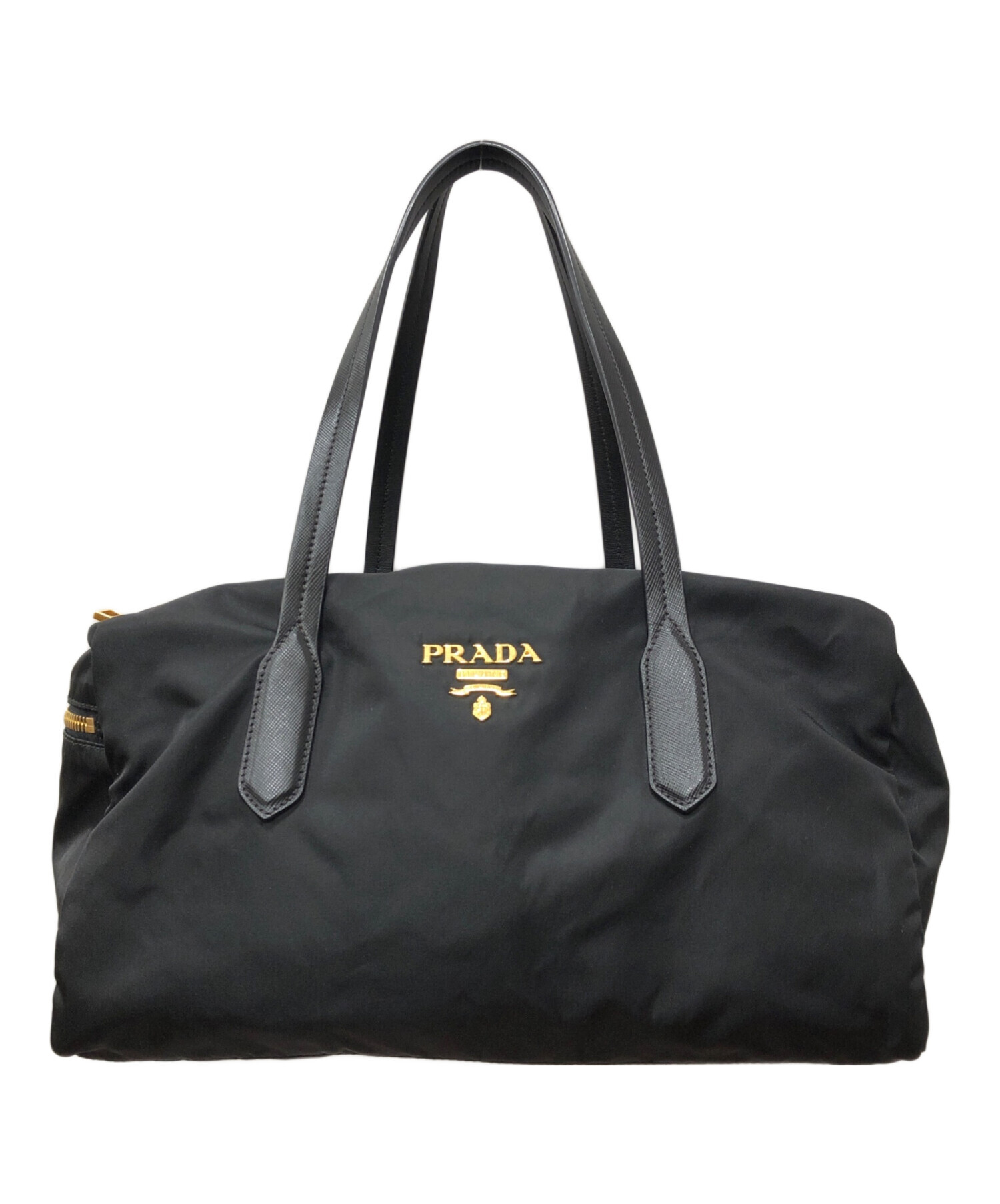 中古・古着通販】PRADA (プラダ) ナイロンボストンバッグ ブラック 