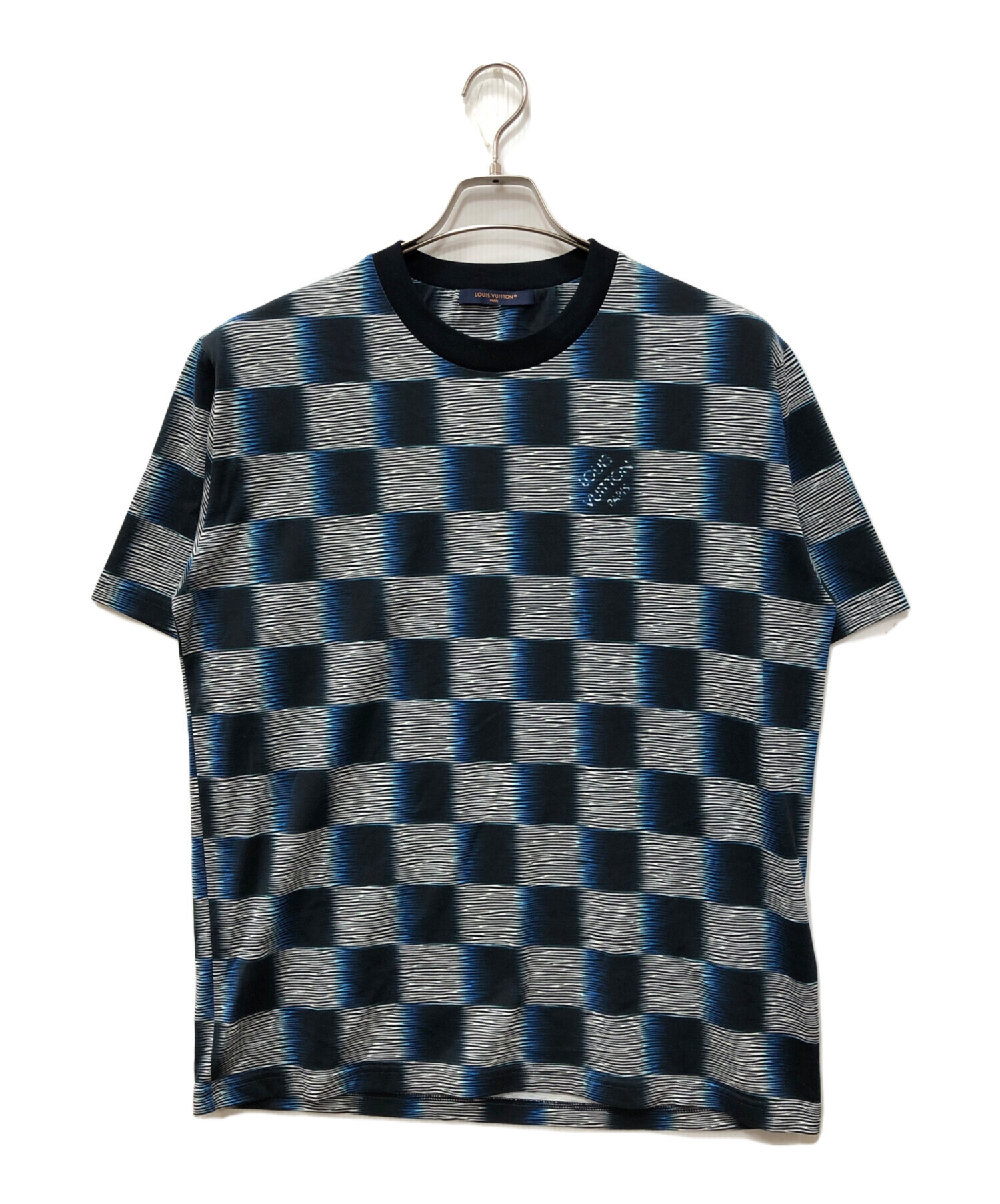 LOUIS VUITTON Tシャツ 総柄 ブルー系 中古・古着通販】LOUIS VUITTON (ルイ ヴィトン) ダミエショート