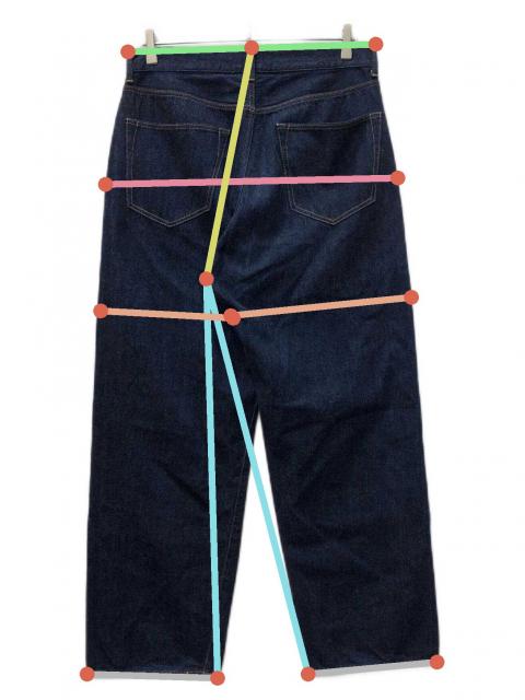 中古・古着通販】COMOLI (コモリ) 5Pデニムパンツ ブルー サイズ:SIZE