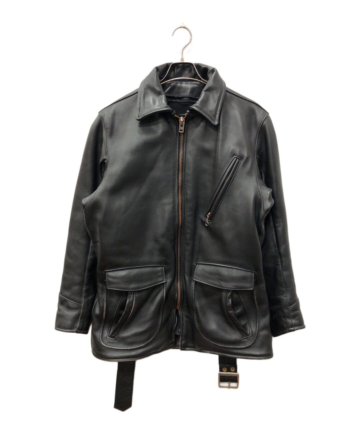 中古・古着通販】VANSON (バンソン) J 3/4 カーコート ブラック サイズ