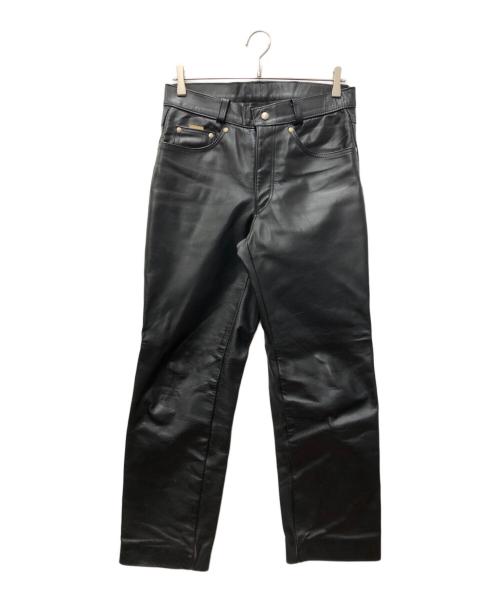 中古・古着通販】Schott (ショット) レザーパンツ ブラック サイズ
